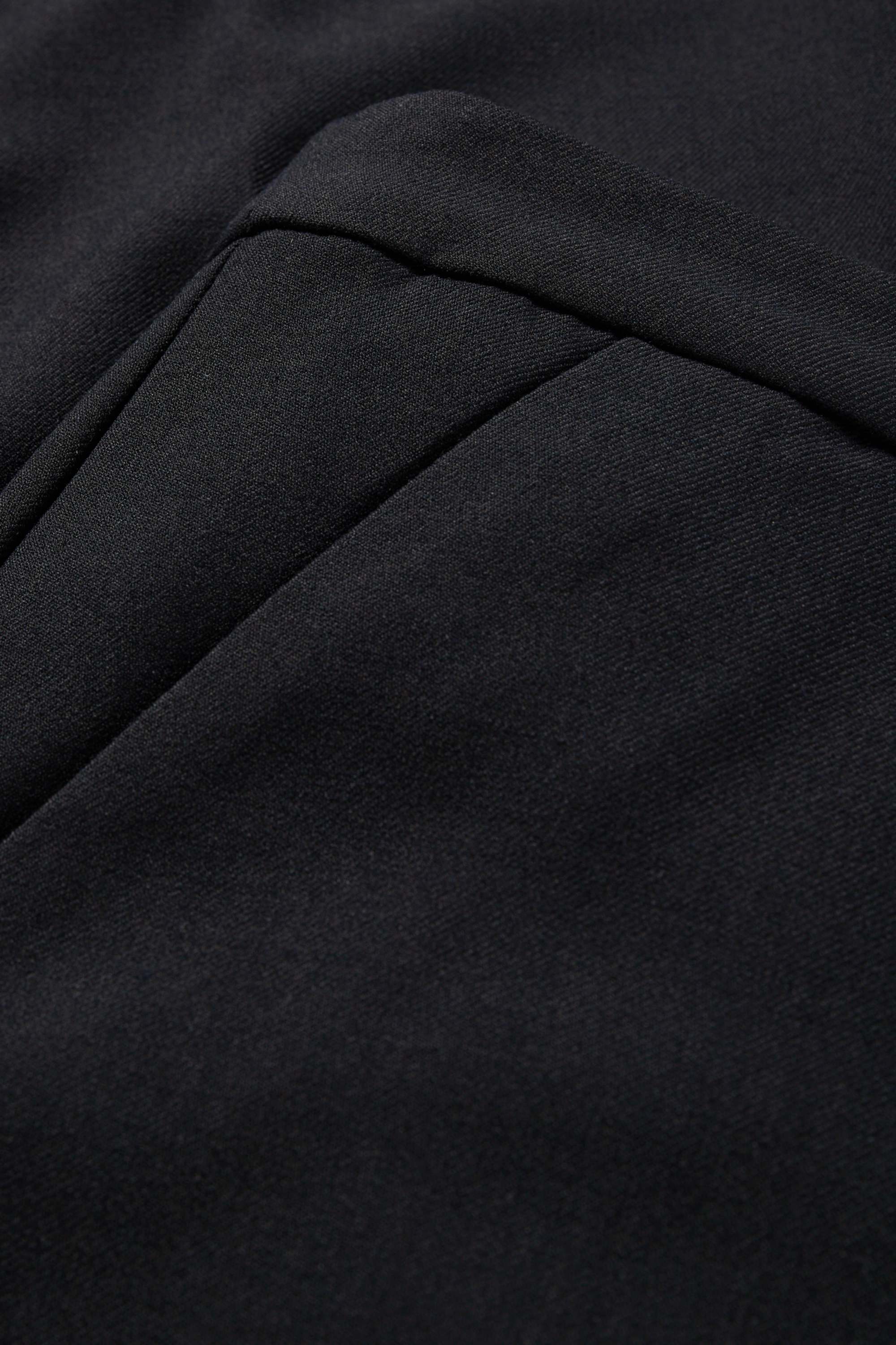 Cloth trousers - mid-rise waist - tapered fit black