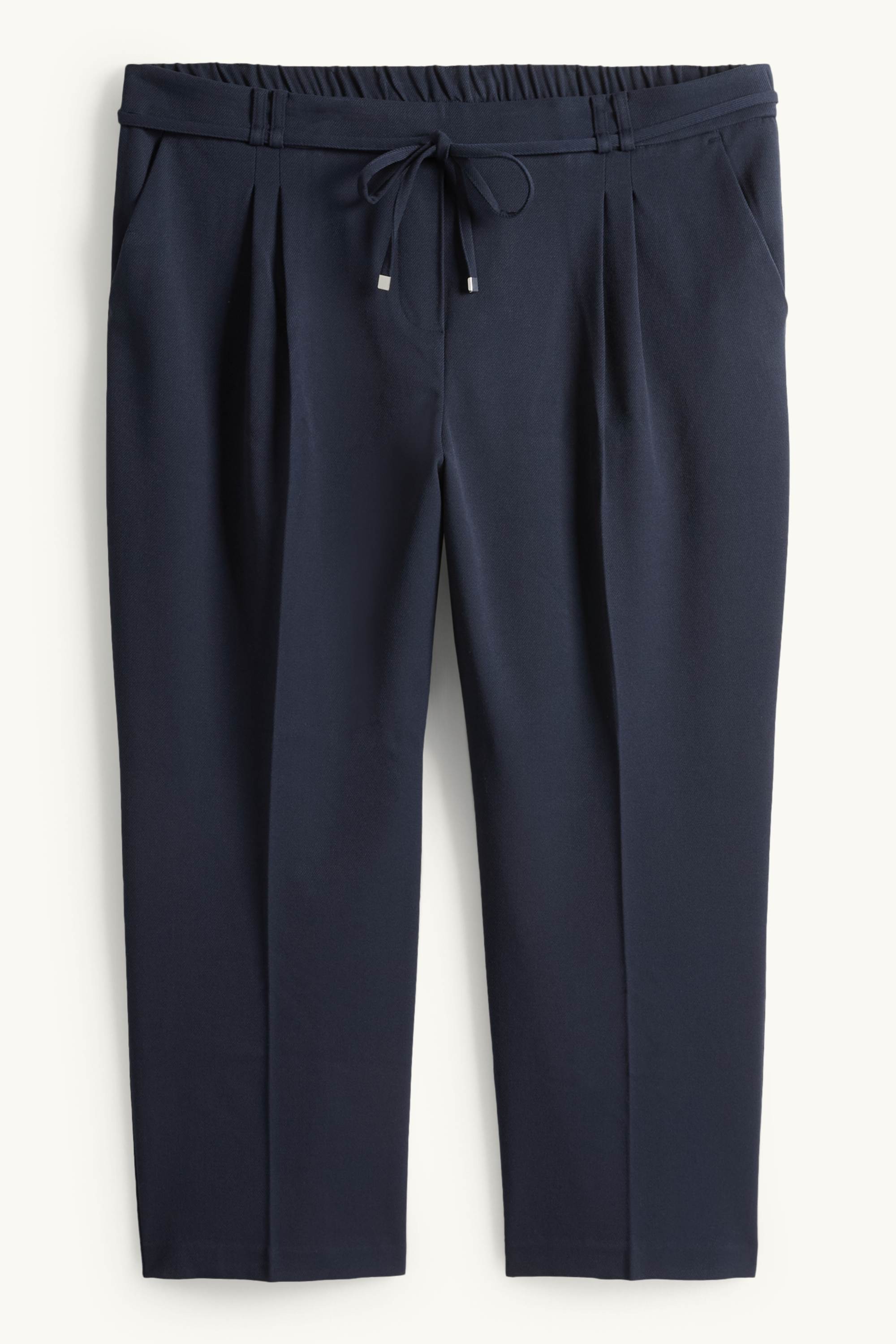 Cloth trousers - high waist - tapered fit dark blue