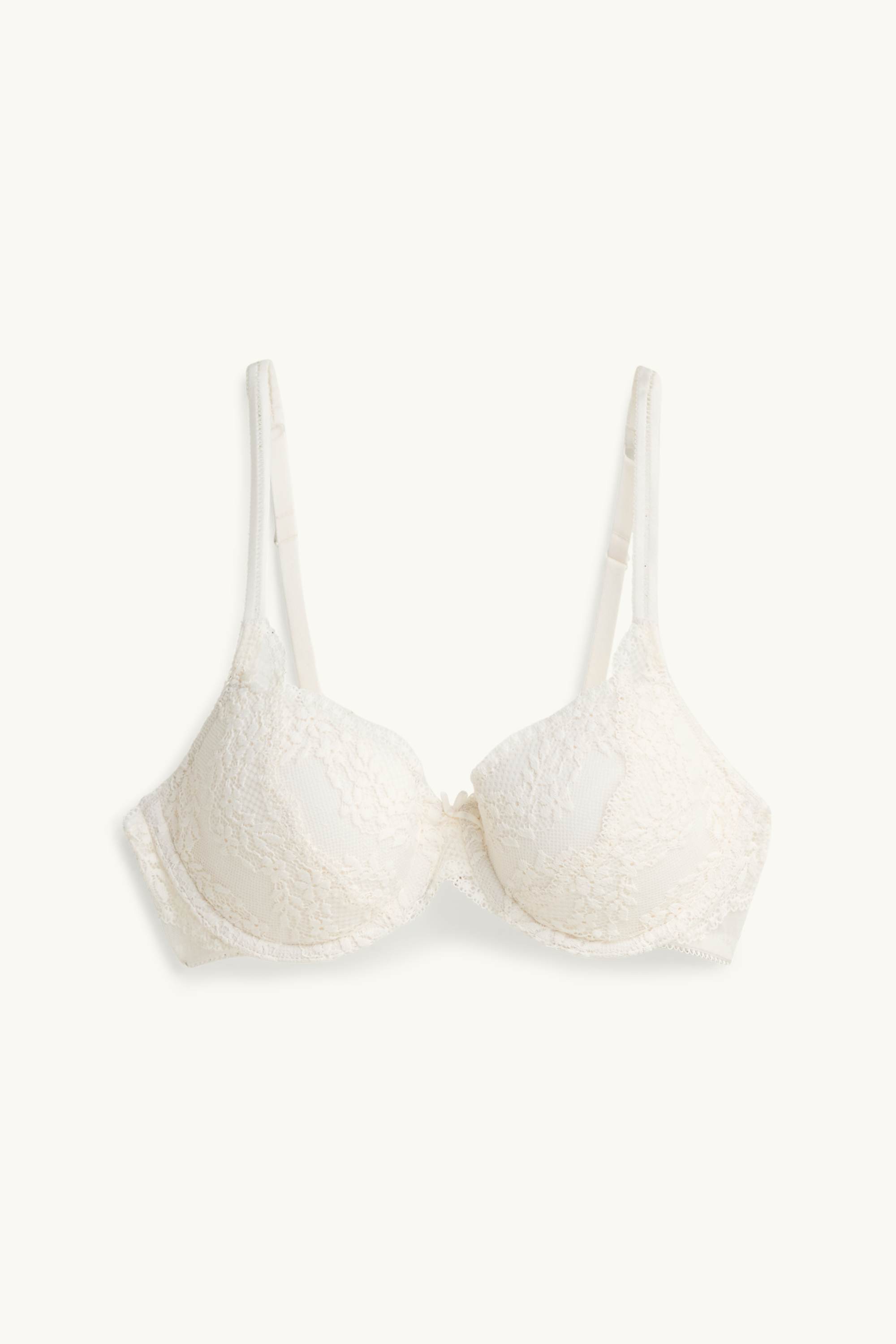 Underwire bra - DEMI - padded white
