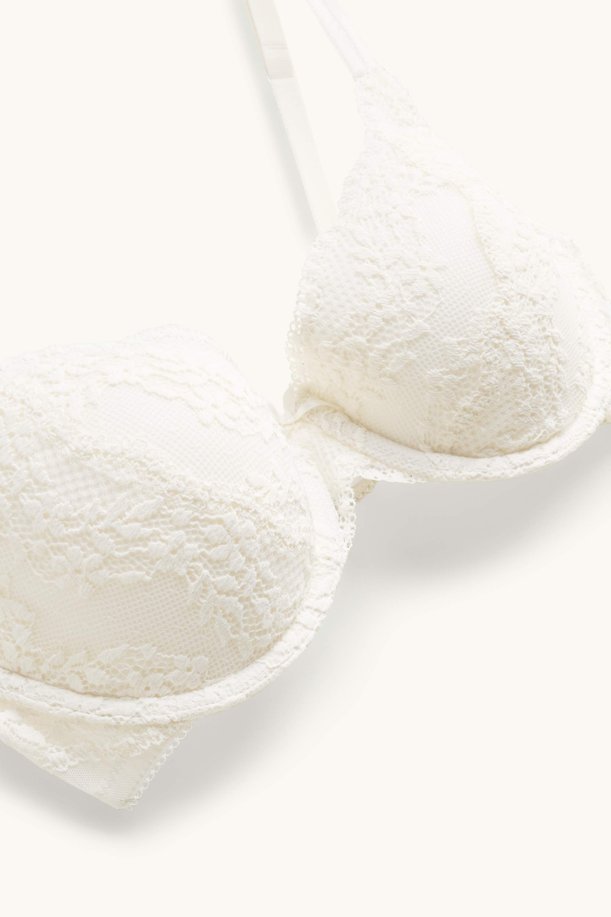 Underwire bra - DEMI - padded white