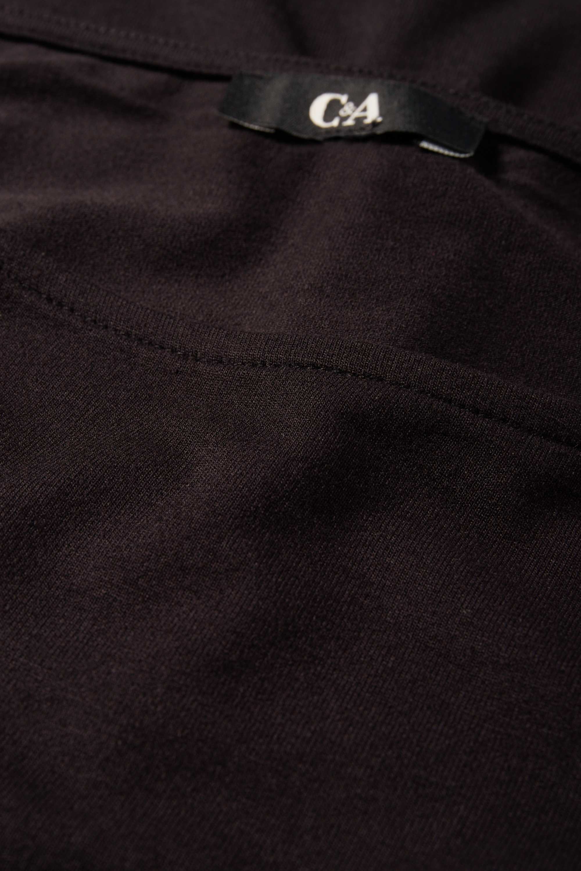 Long sleeve top - regular fit black