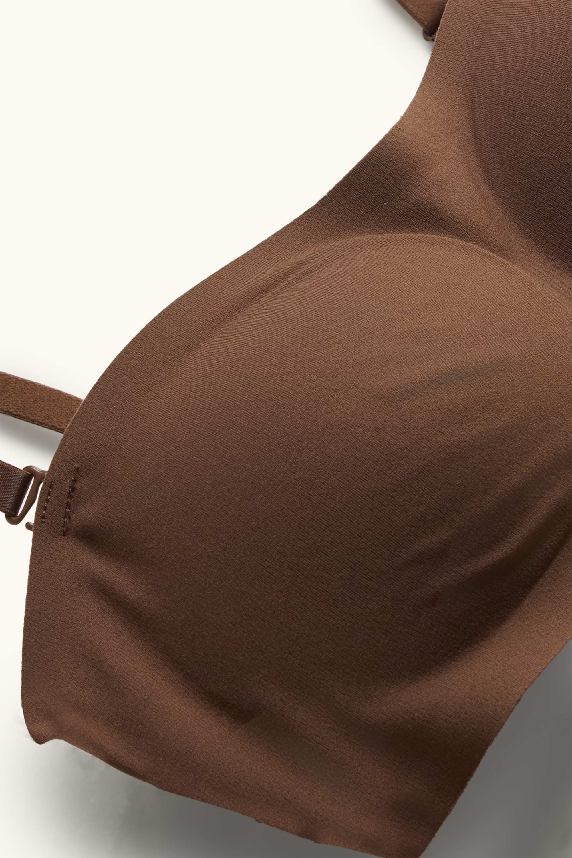 Invisible bandeau bra - padded brown