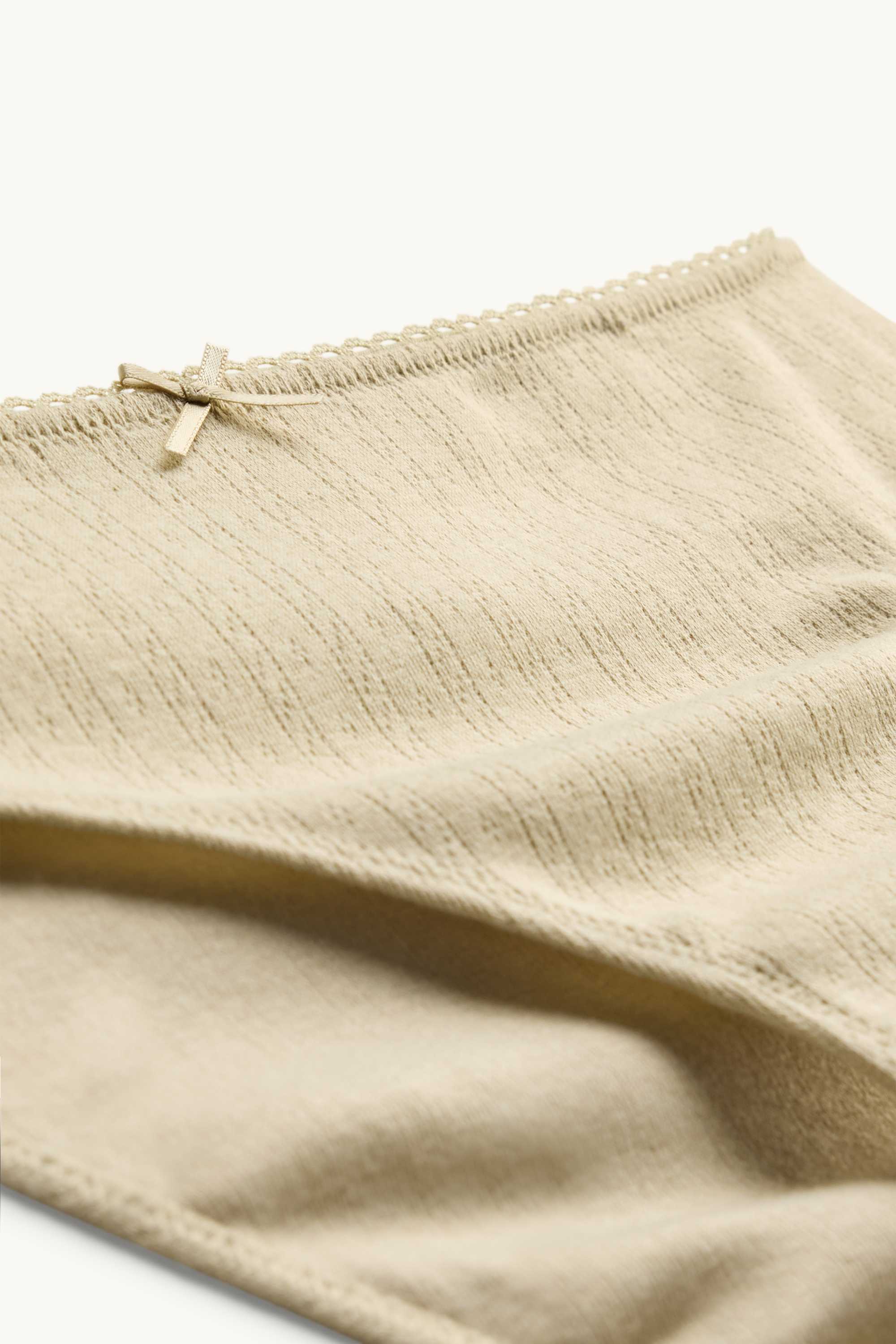 Pointelle - knickers beige