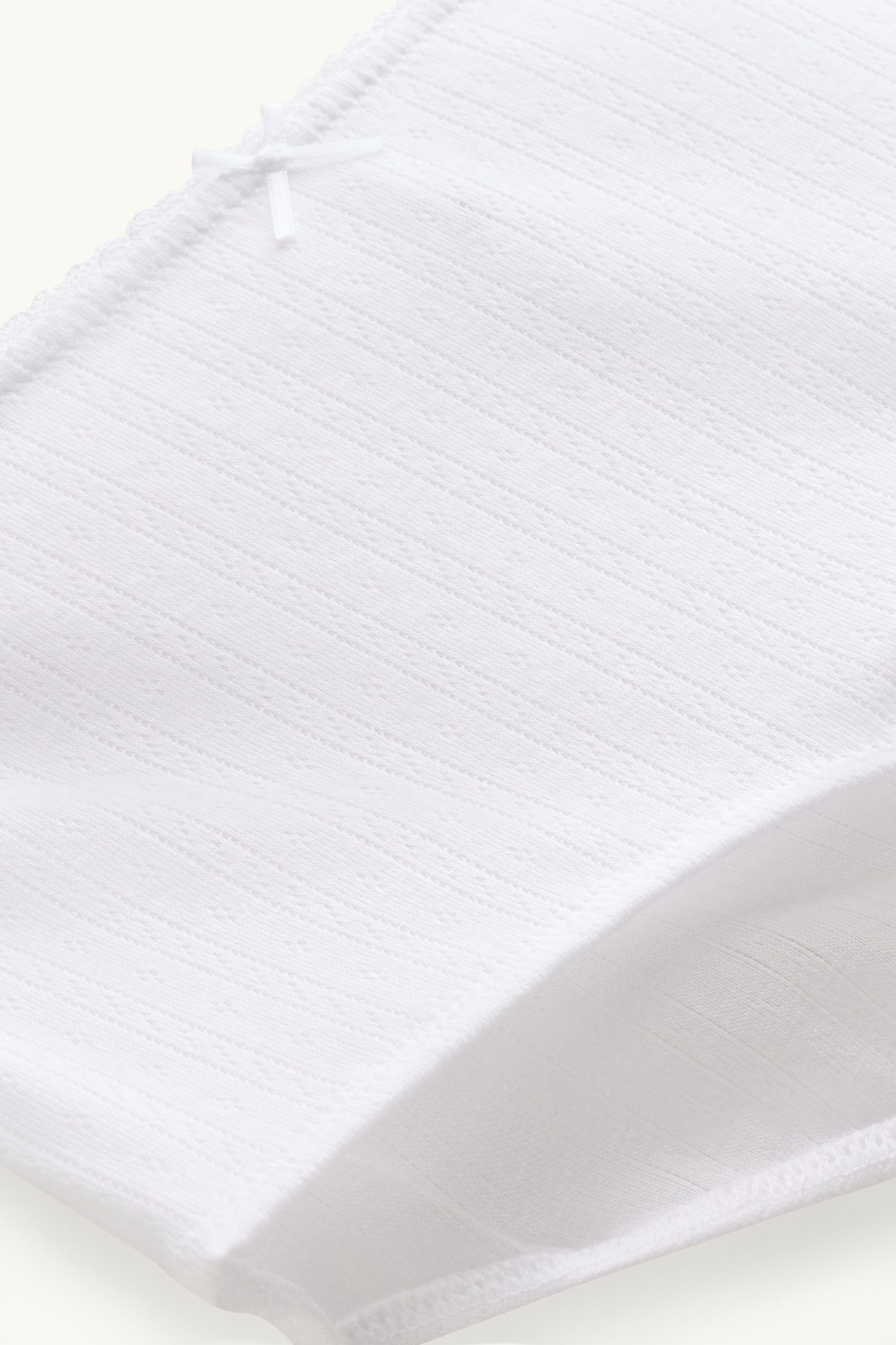 Pointelle shorts white