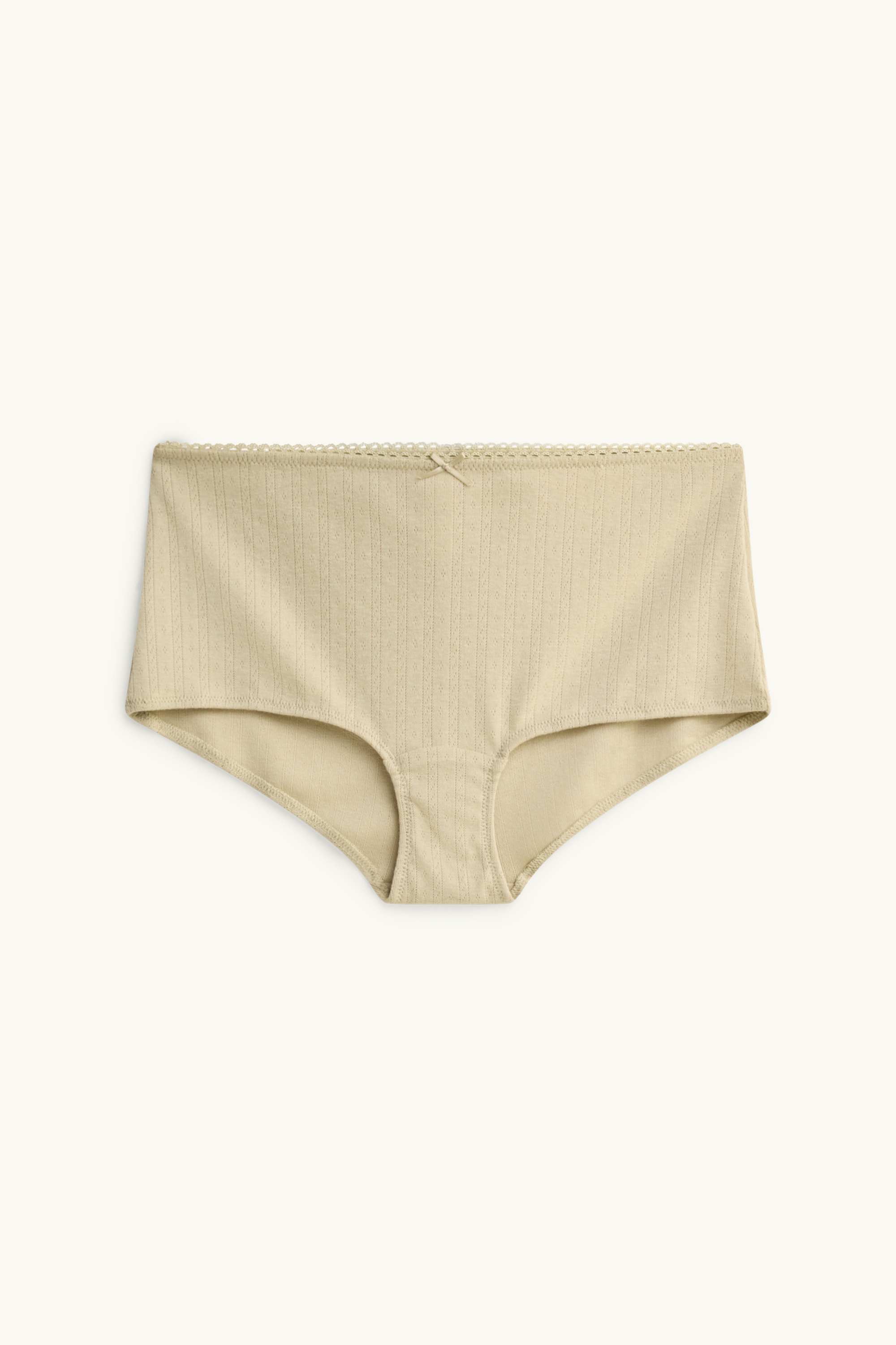 Pointelle shorts beige