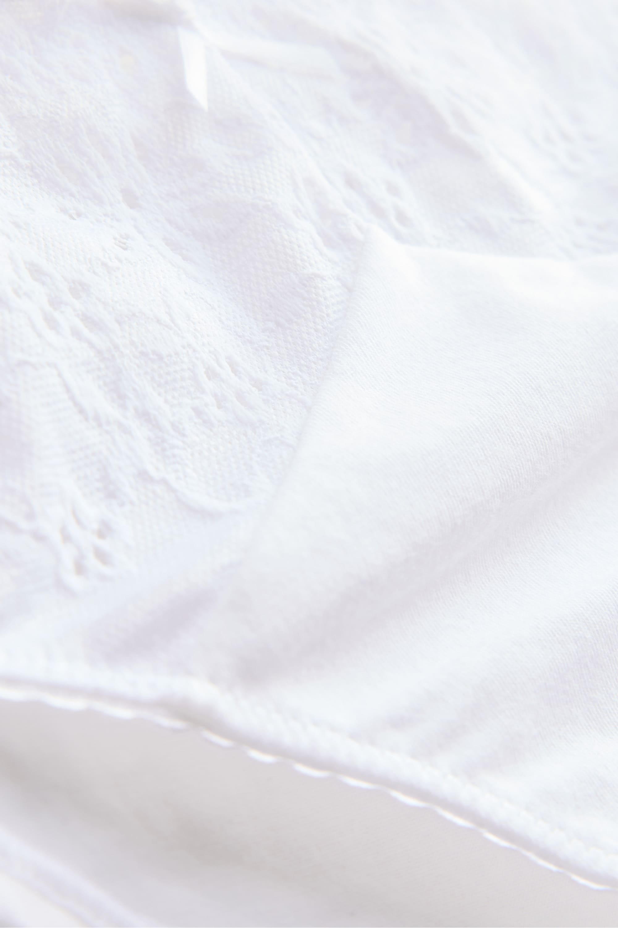Brazilian knickers - broderie anglaise white