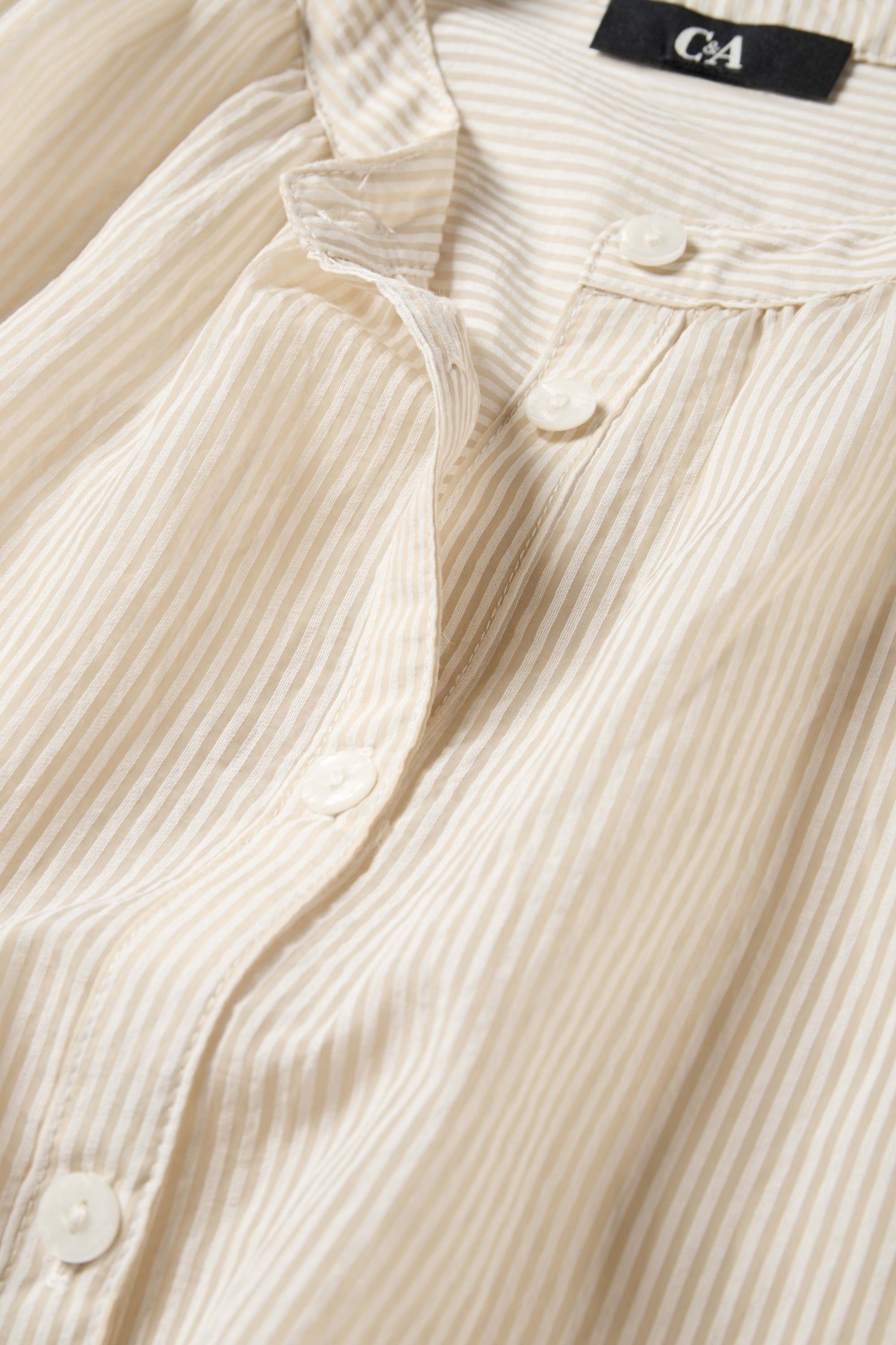Blouse - striped beige