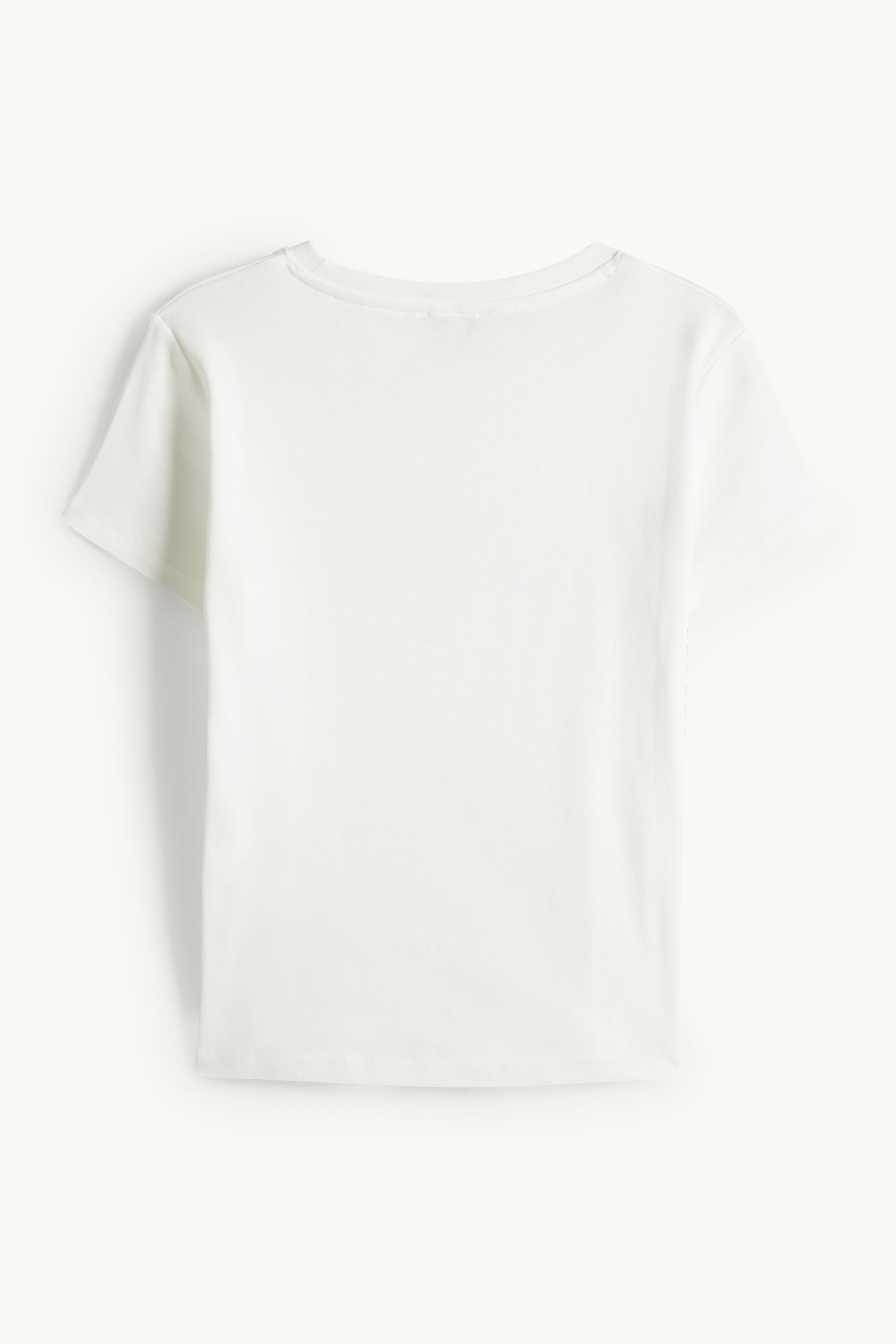 T-shirt - oversized - ribbed white