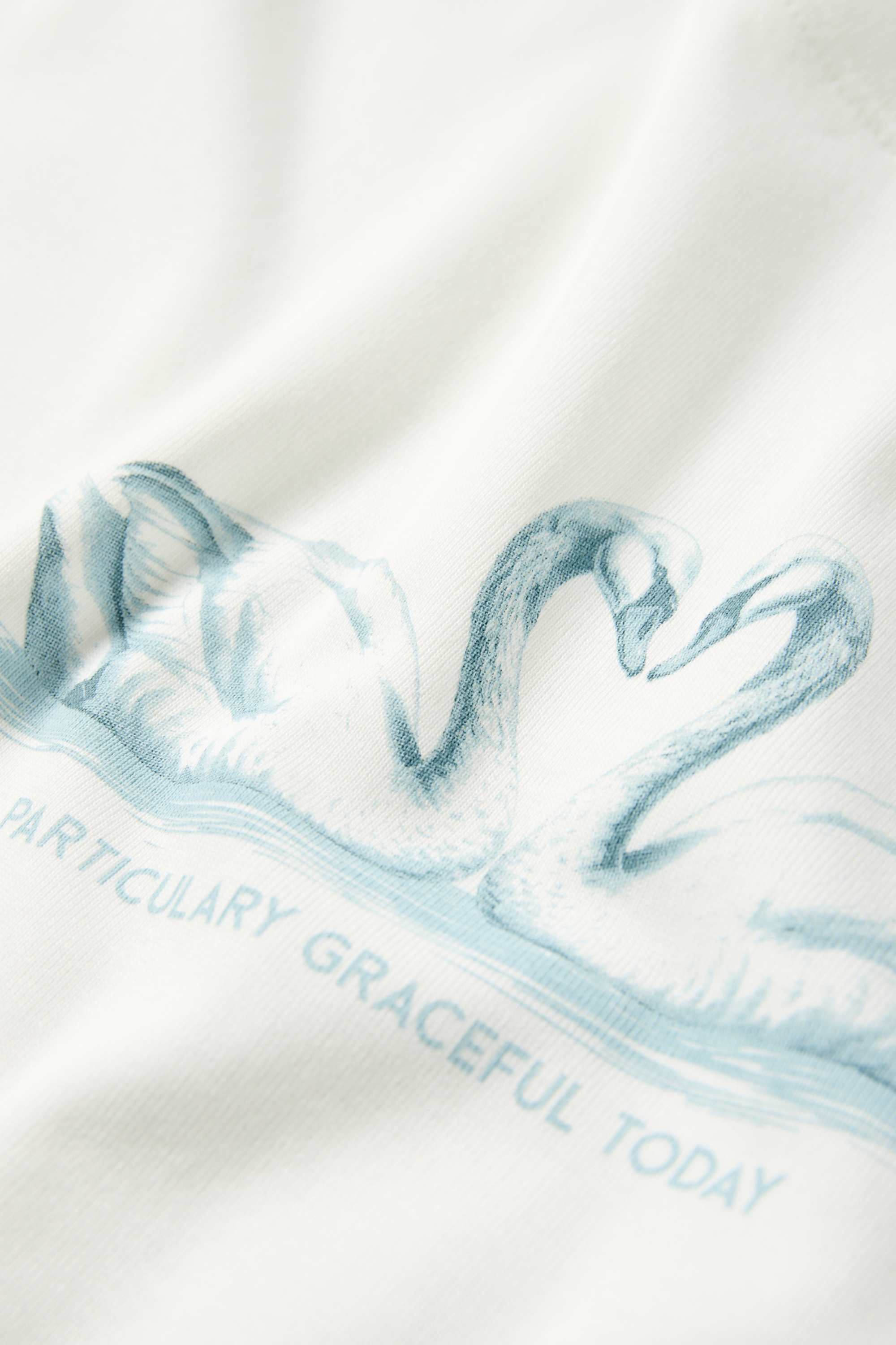 T-shirt - oversized - ribbed white
