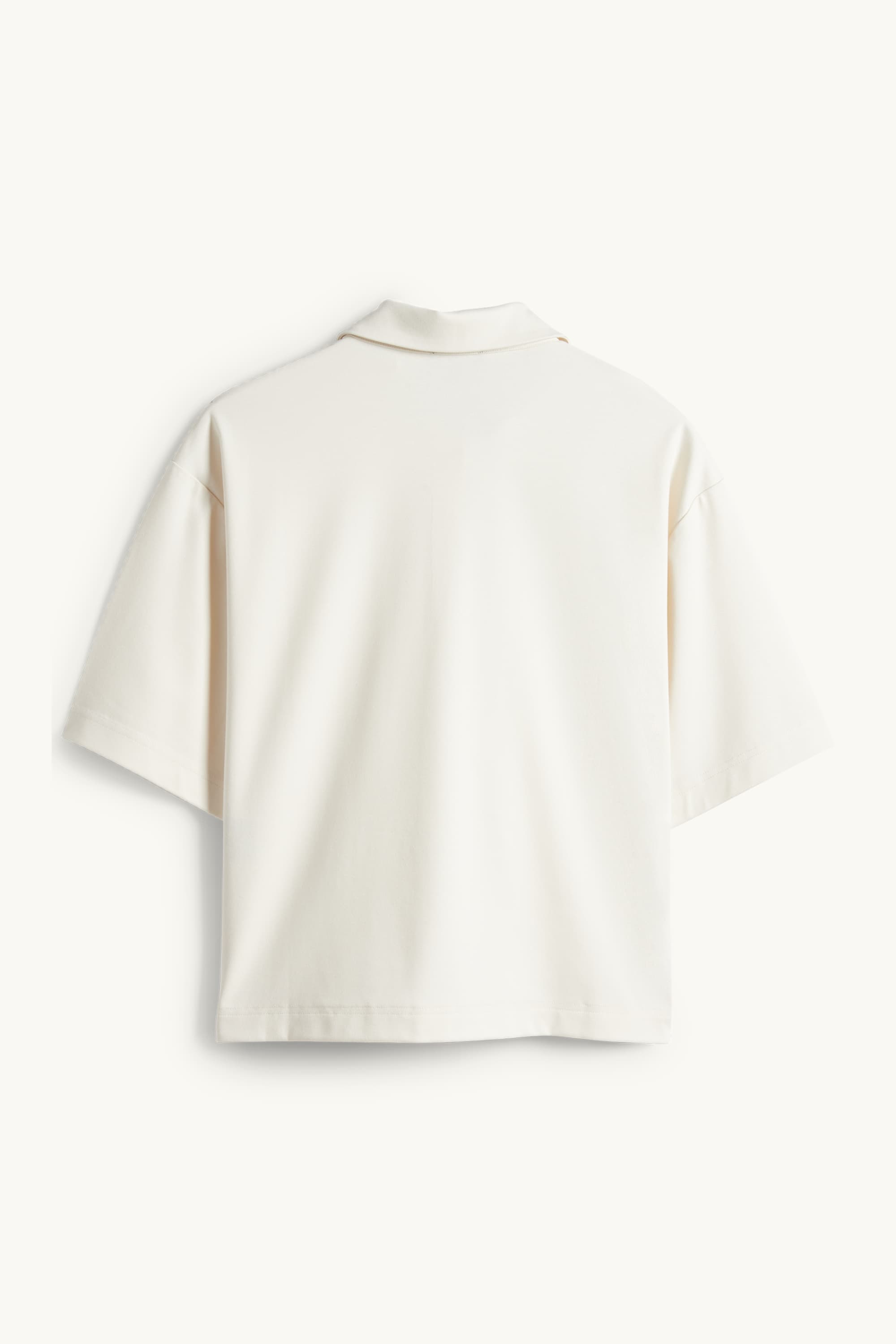 Polo shirt - relaxed fit beige