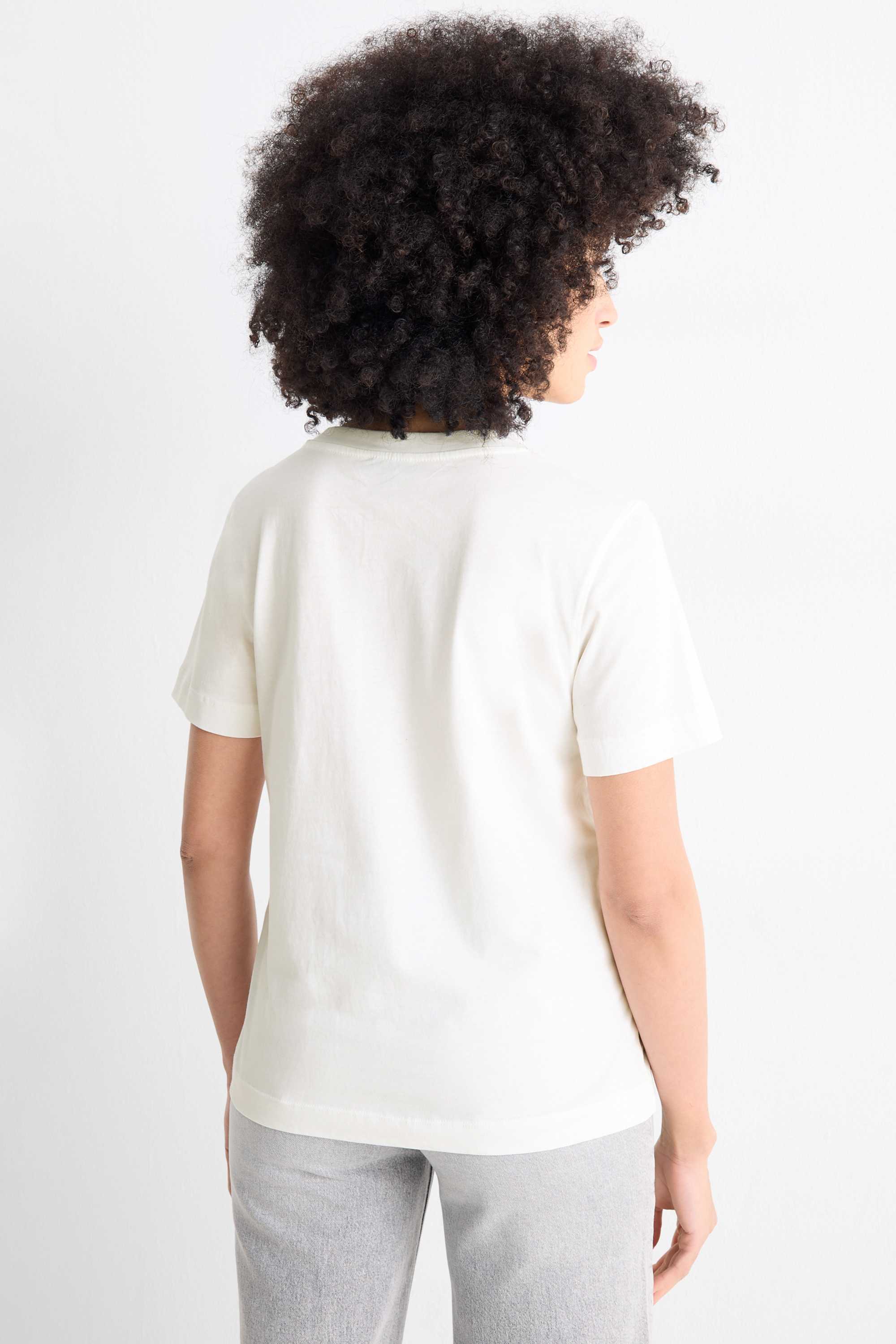T-shirt - regular fit - shiny white