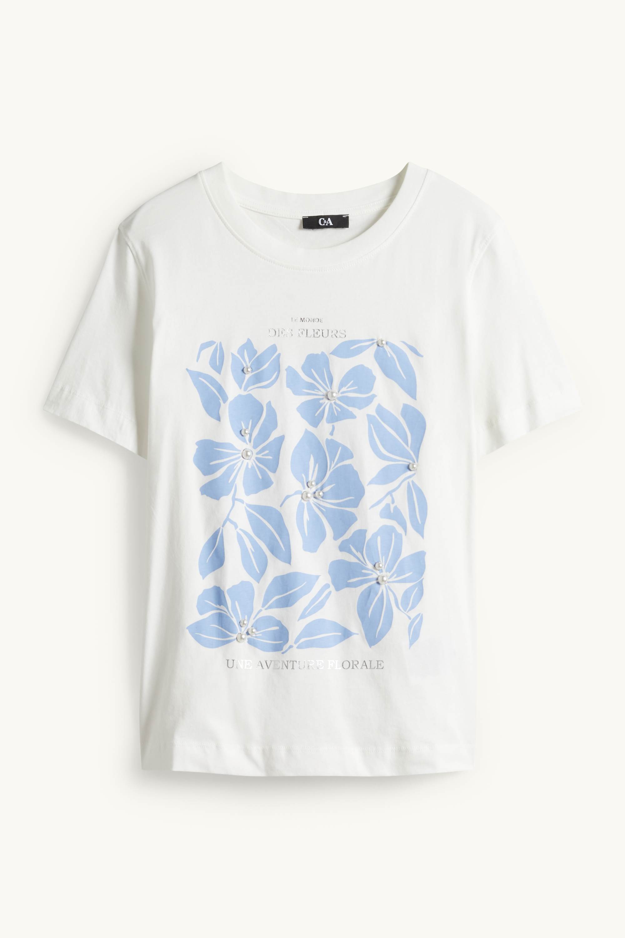 T-shirt - regular fit - shiny white