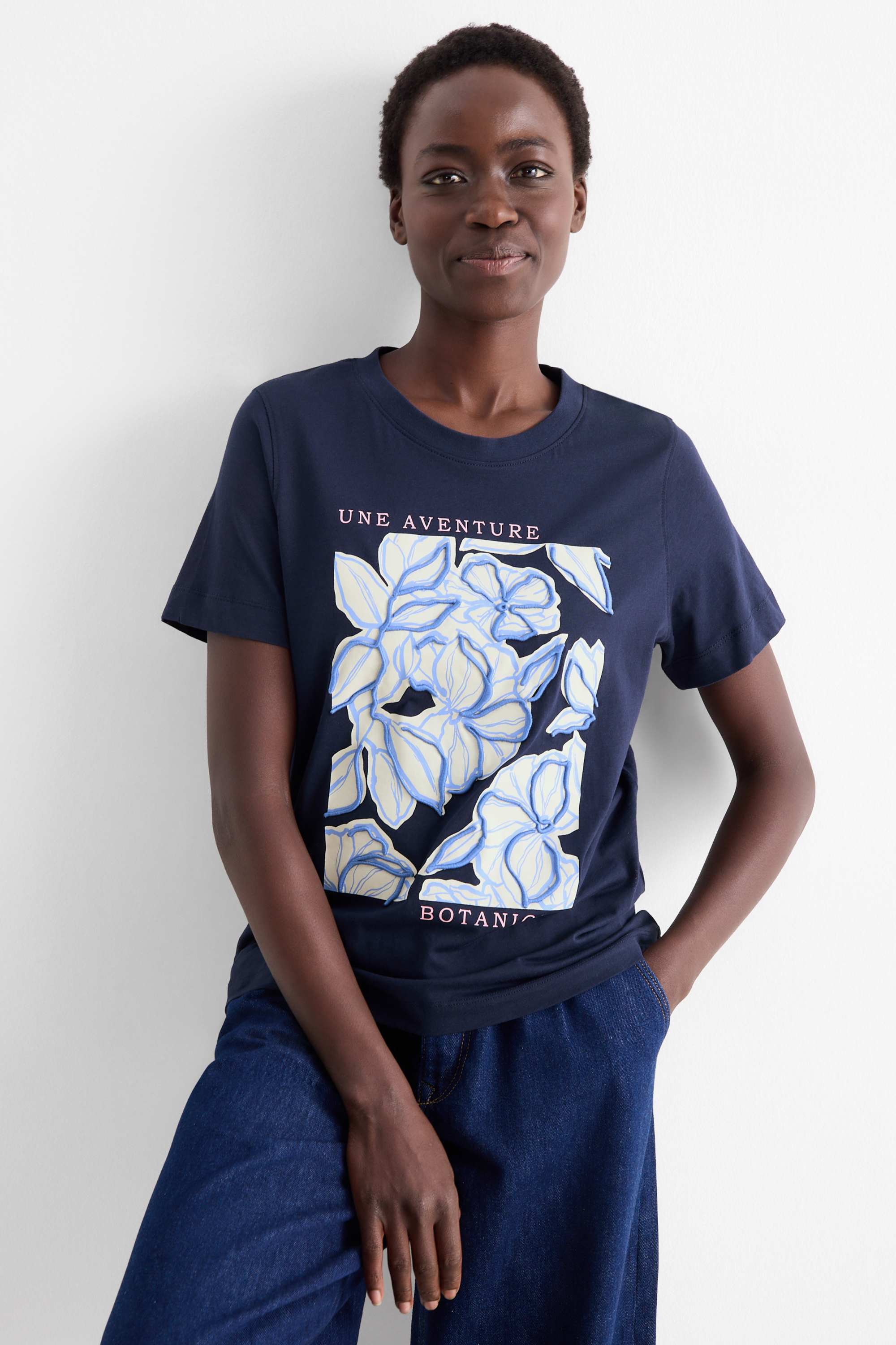 T-shirt - regular fit dark blue