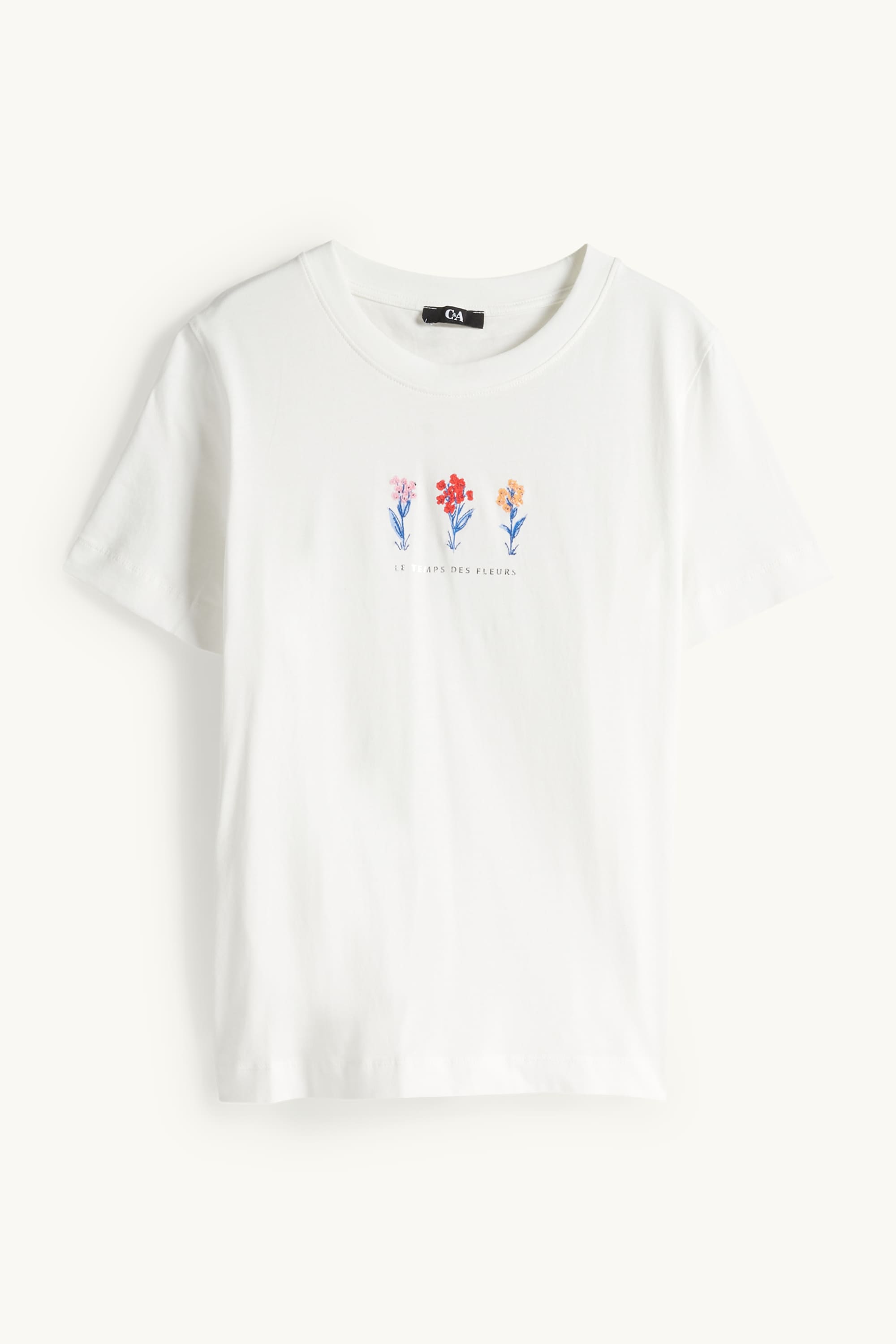 T-shirt - regular fit - shiny white