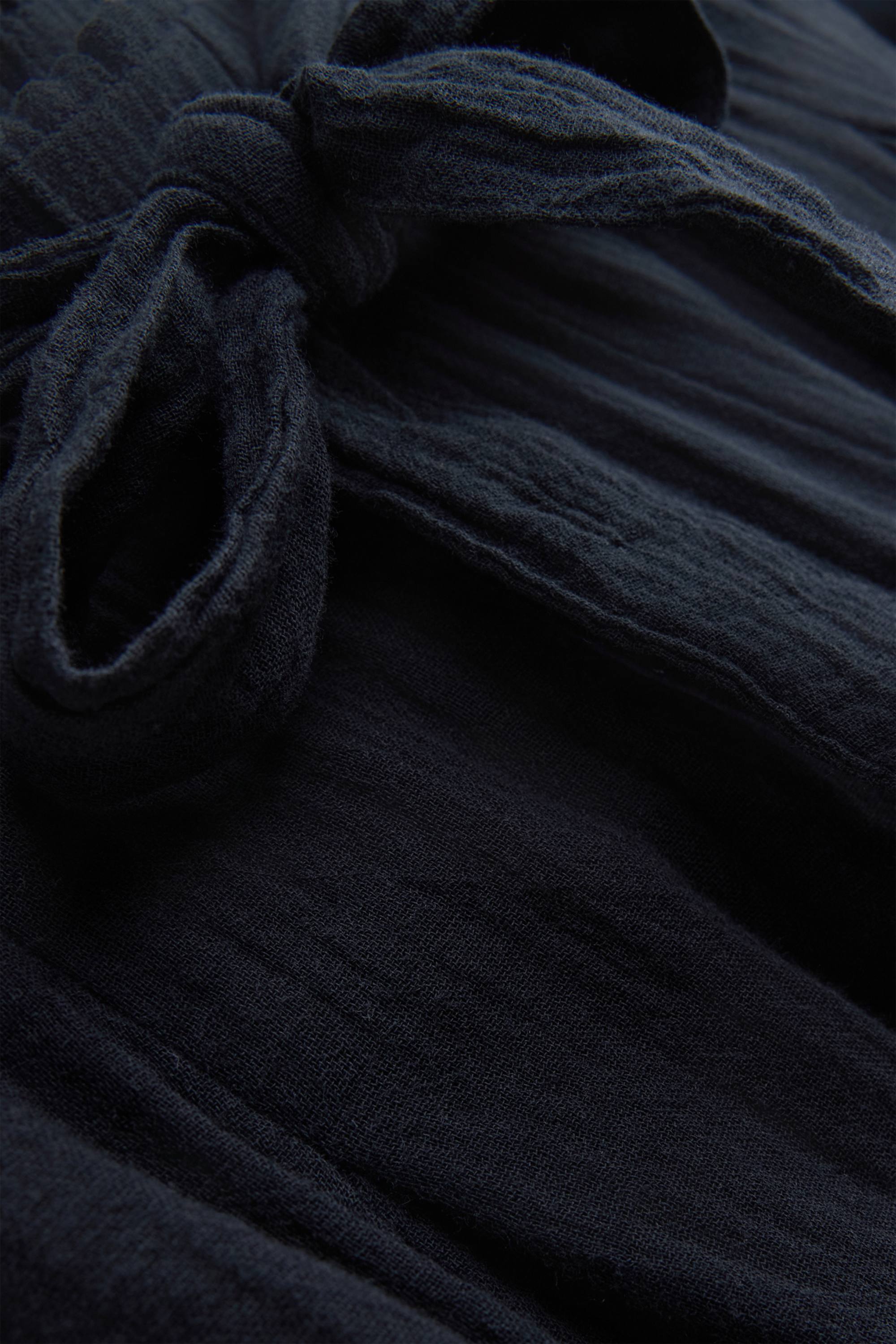 Cropped cloth trousers - high waist - wide leg black