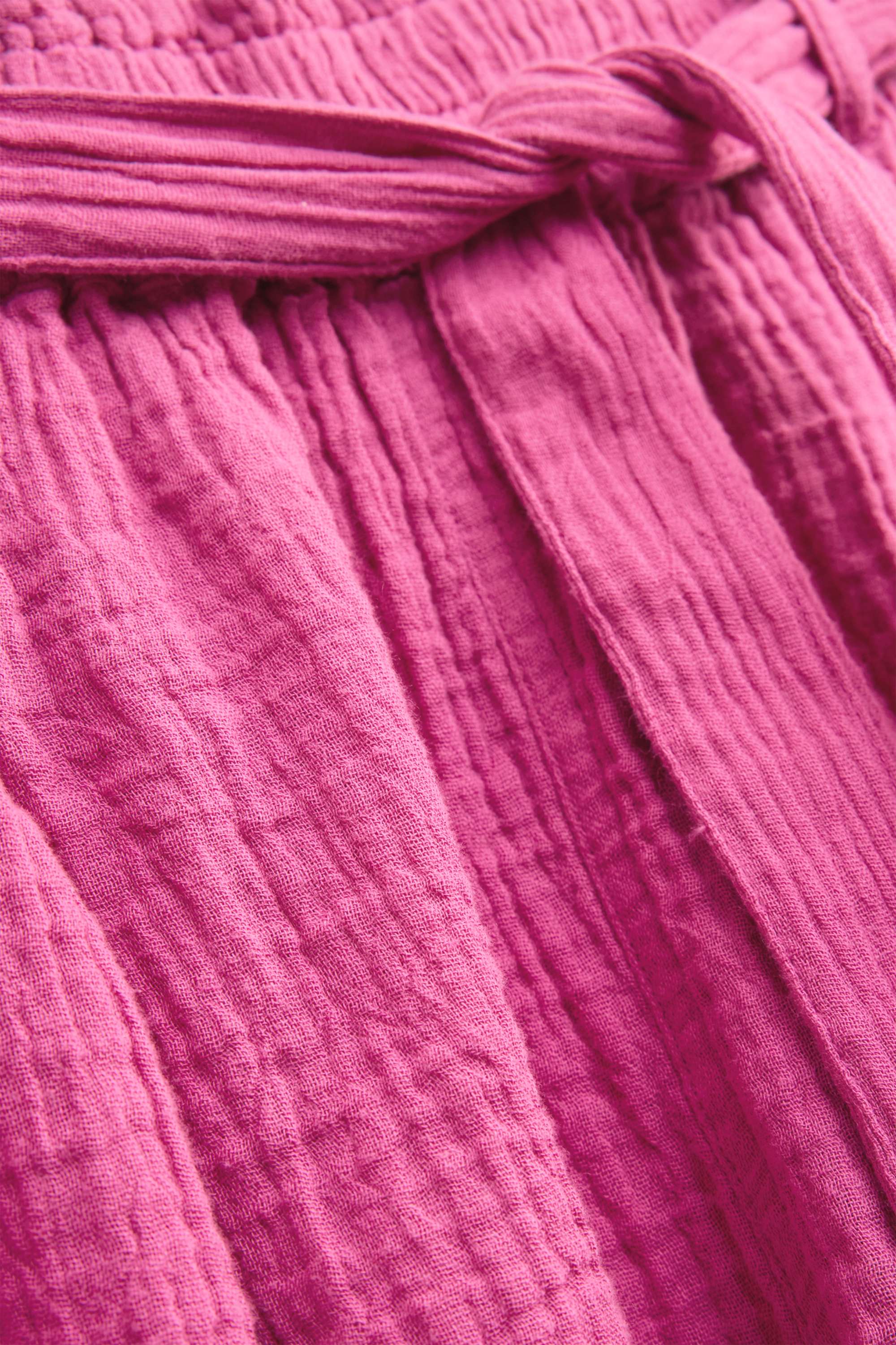 Cheesecloth shorts - high waist pink