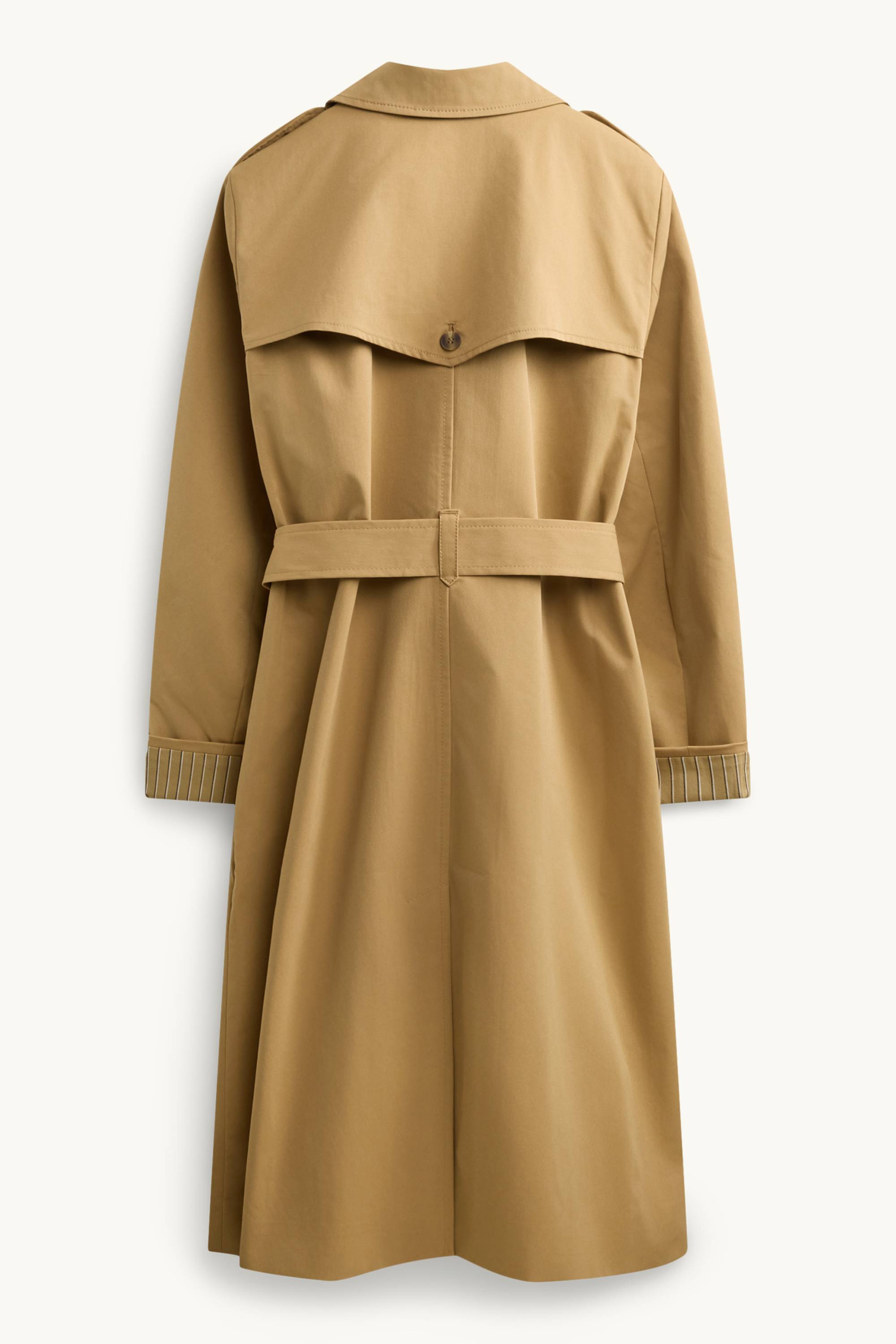 Trench coat with belt - water-repellent light brown