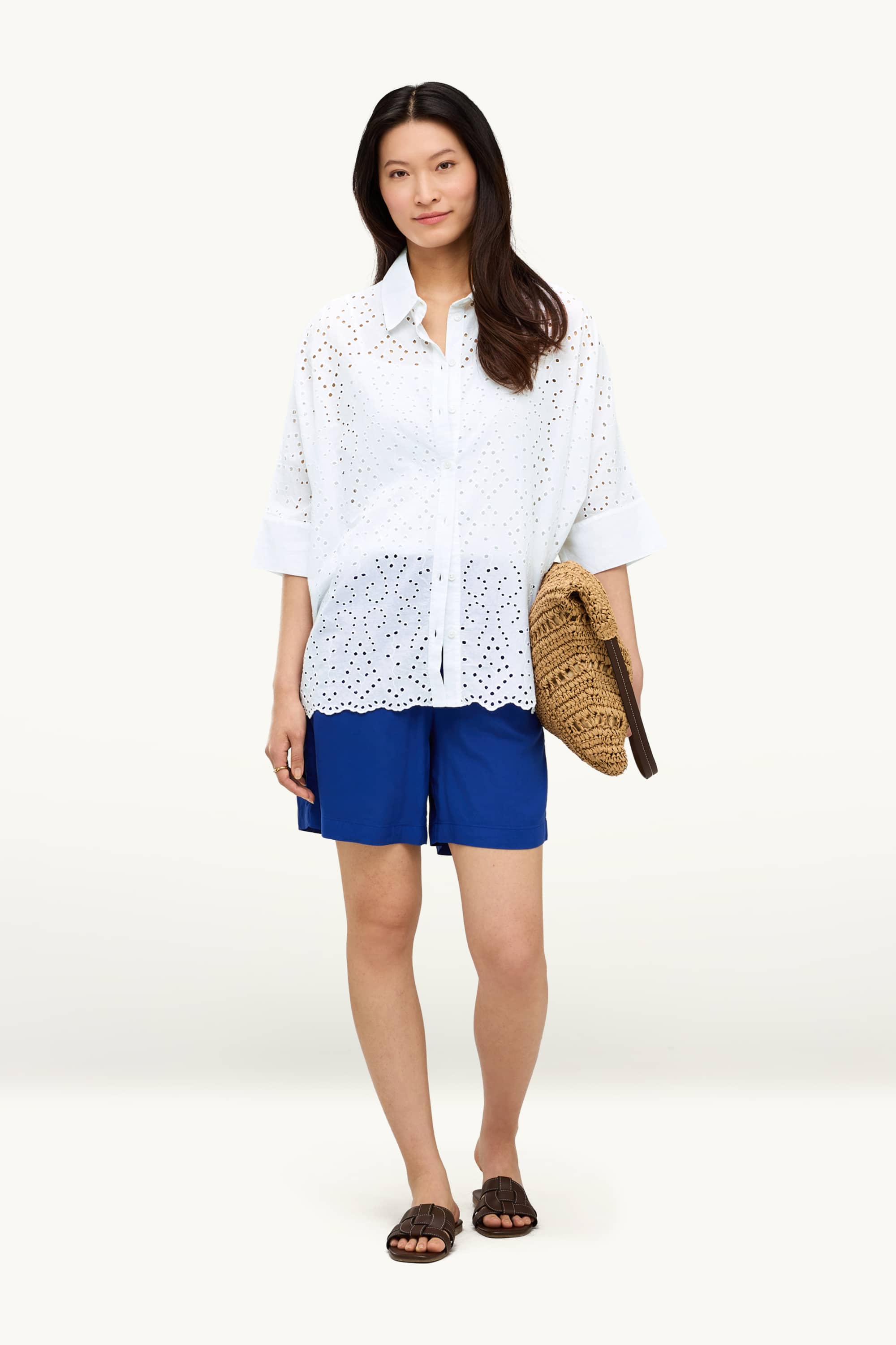 Blouse - broderie anglaise white