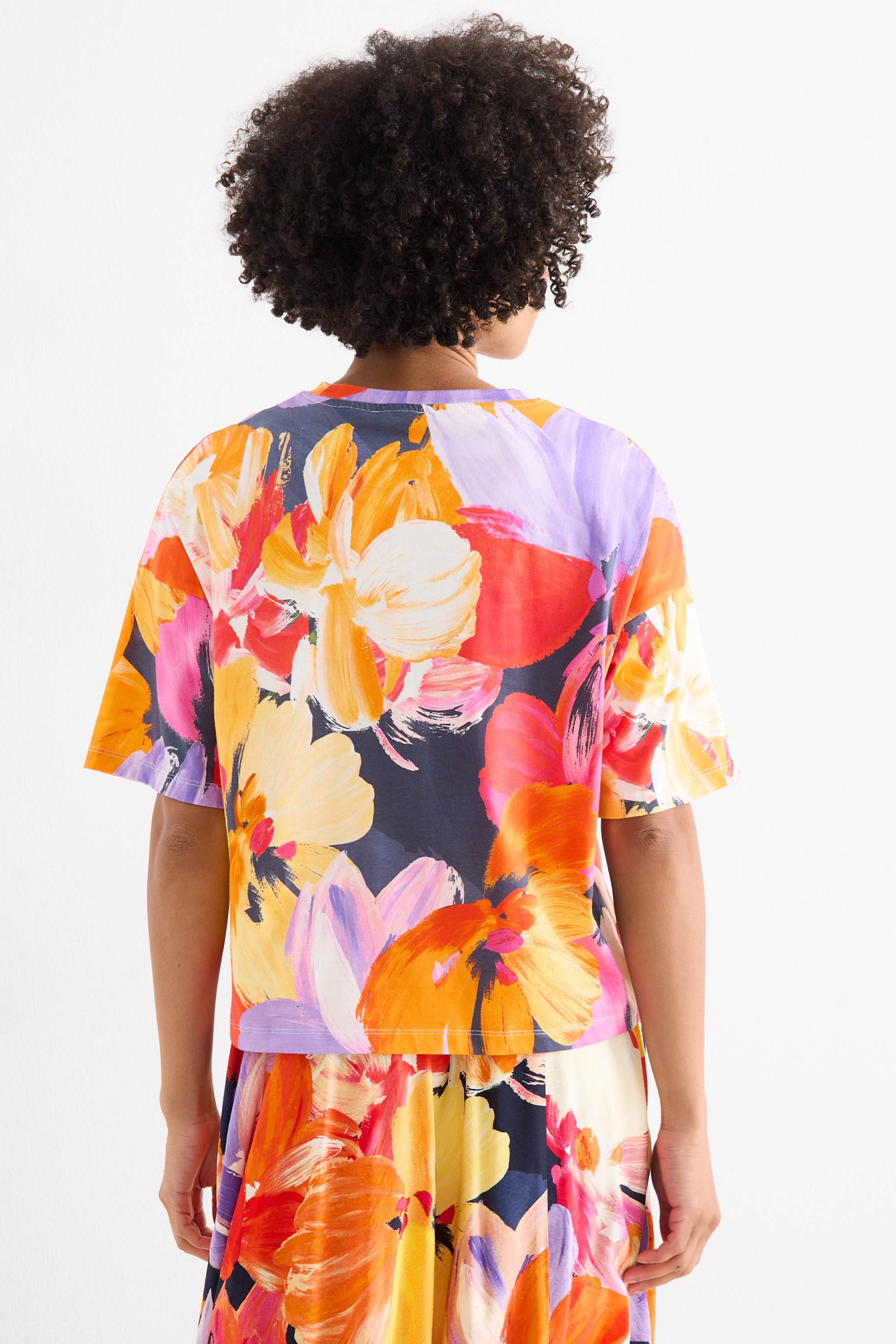 T-shirt - relaxed fit - floral multicoloured