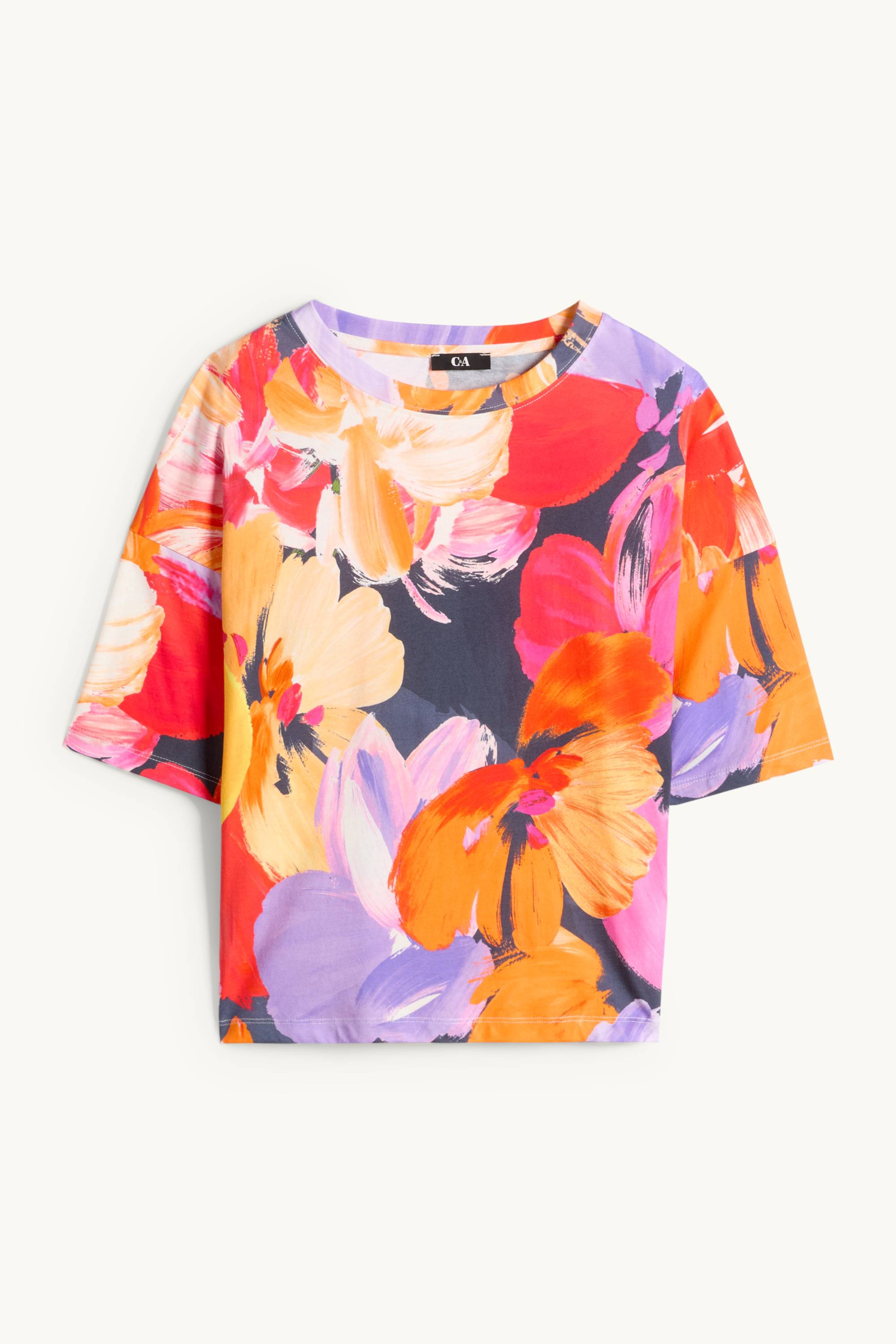T-shirt - relaxed fit - floral multicoloured