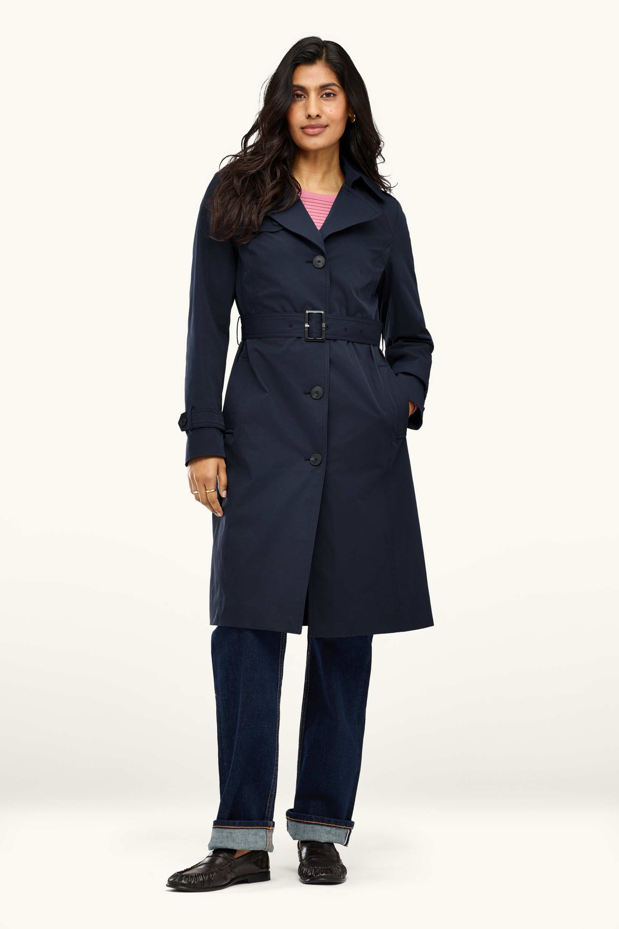 Trench coat - water-repellent dark blue