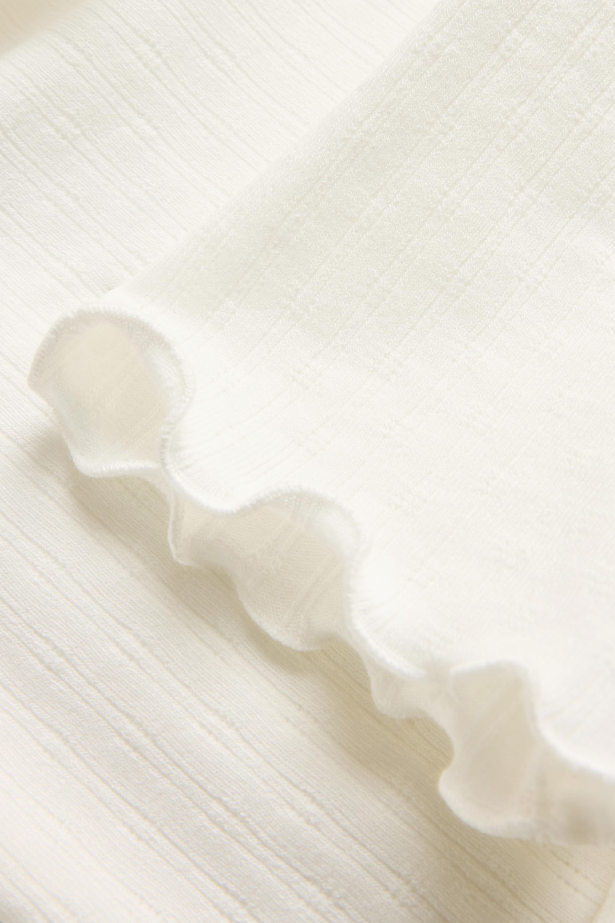 Pointelle T-shirt - regular fit white
