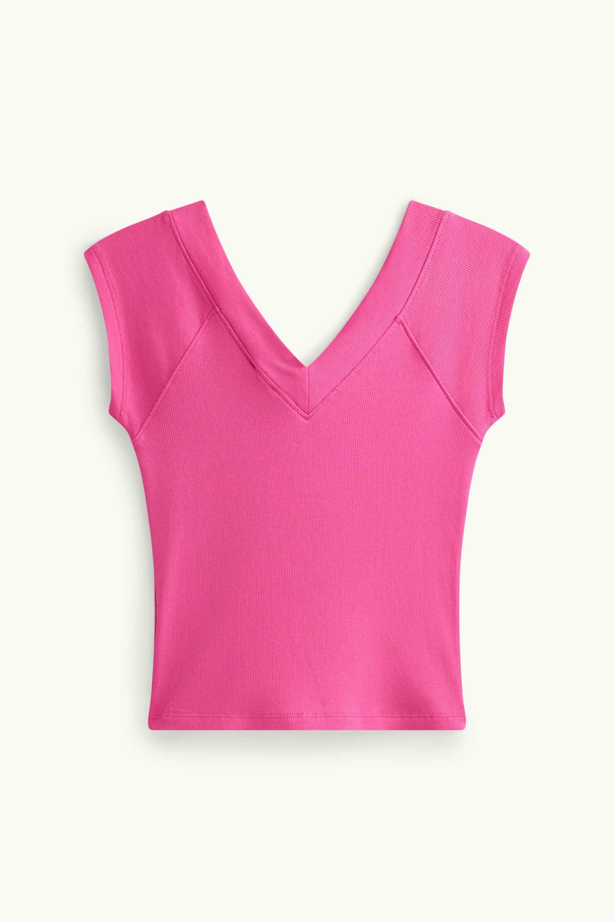 V-neck T-shirt - slim fit pink