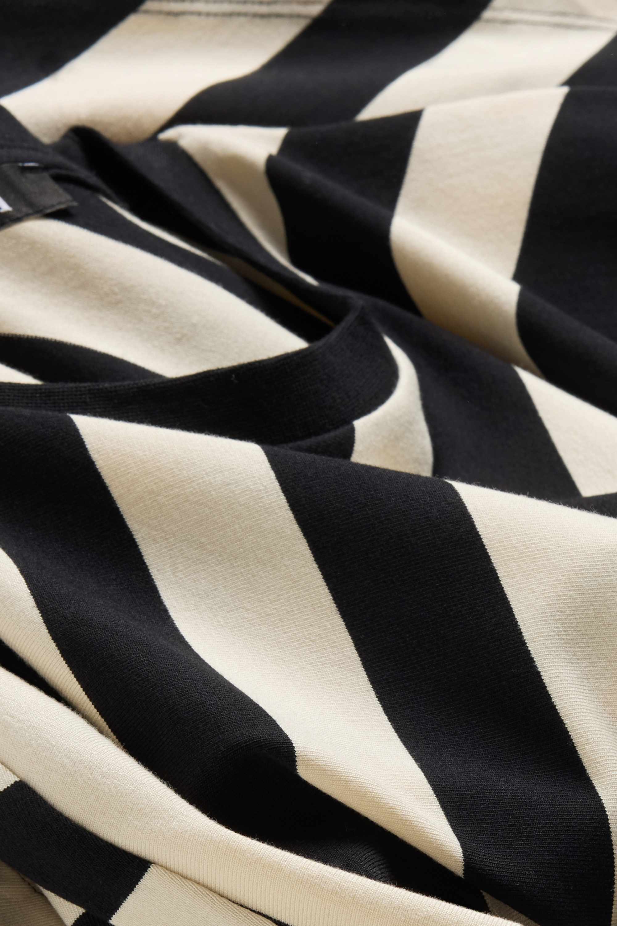 T-shirt - regular fit - striped black / beige