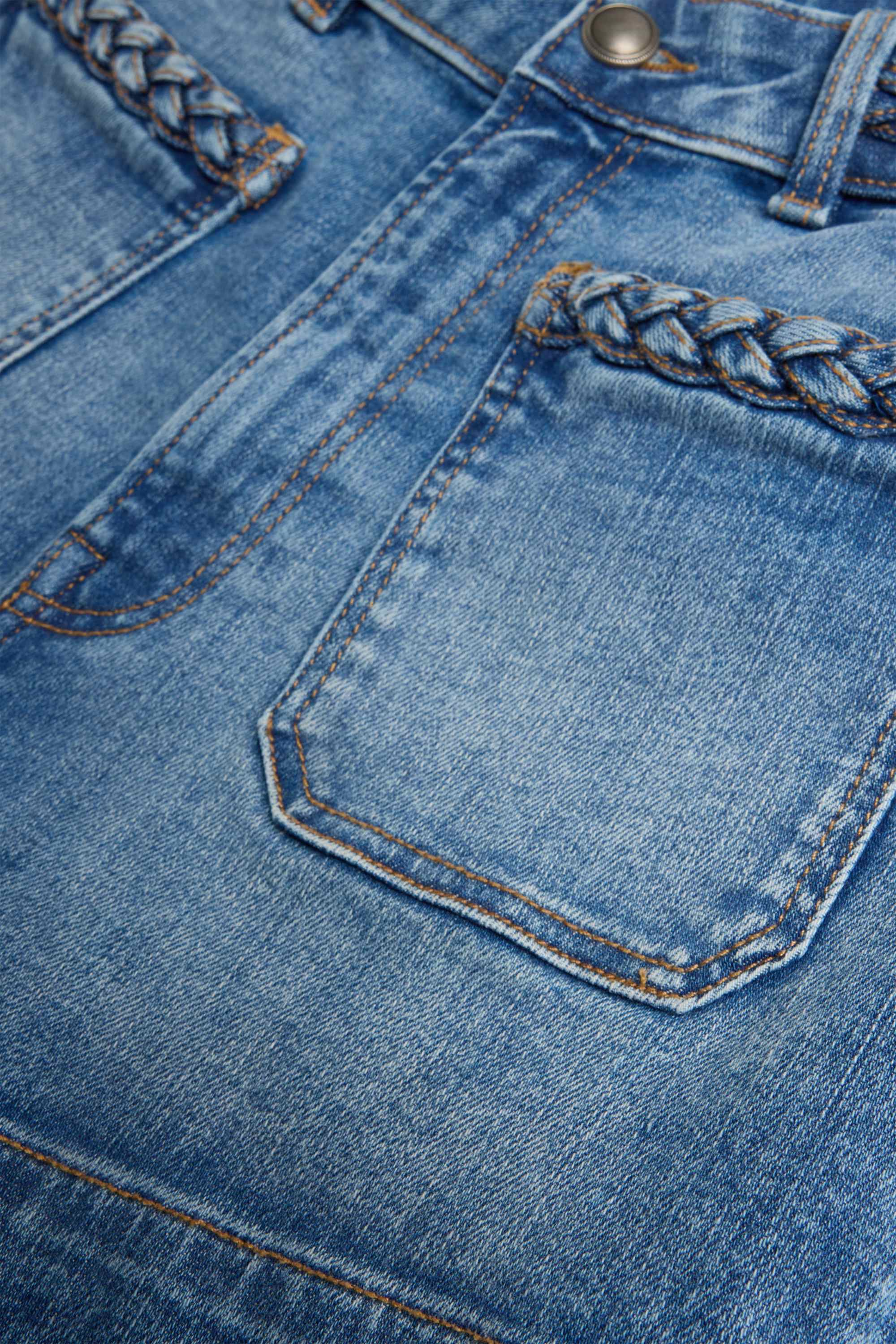 Mom shorts - high waist - LYCRA® blue denim