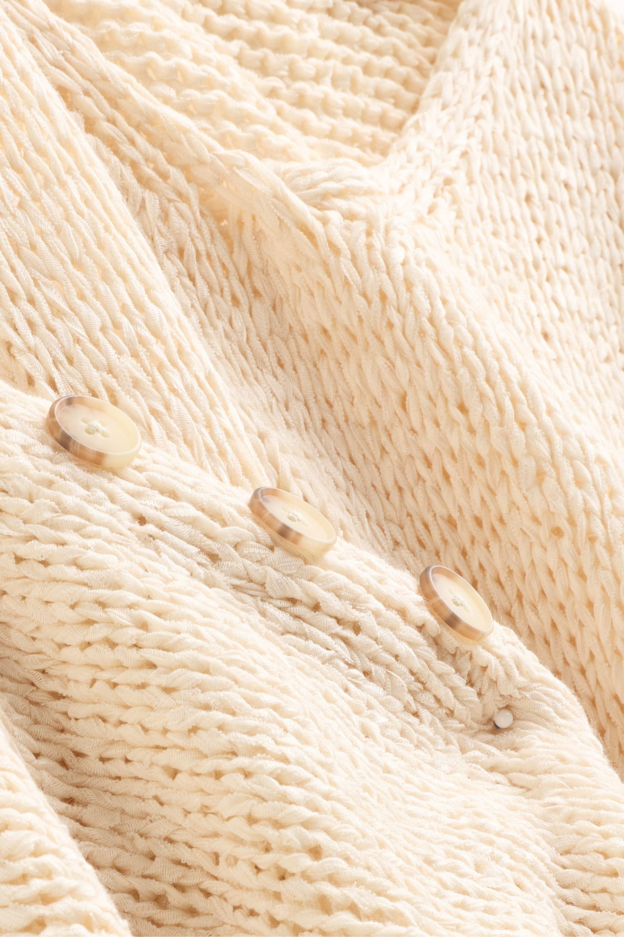 Knitted jumper - short sleeve cremewhite