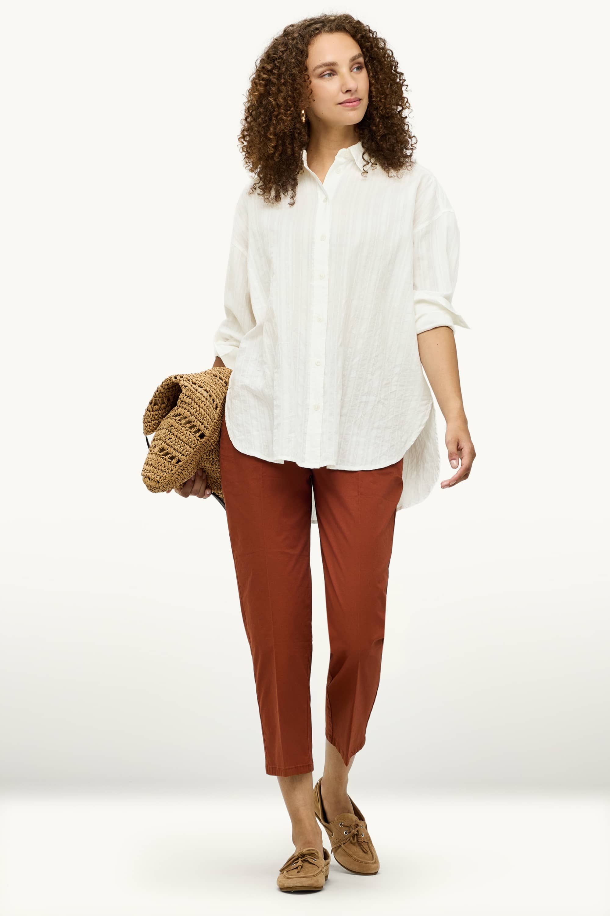 Blouse - textured white