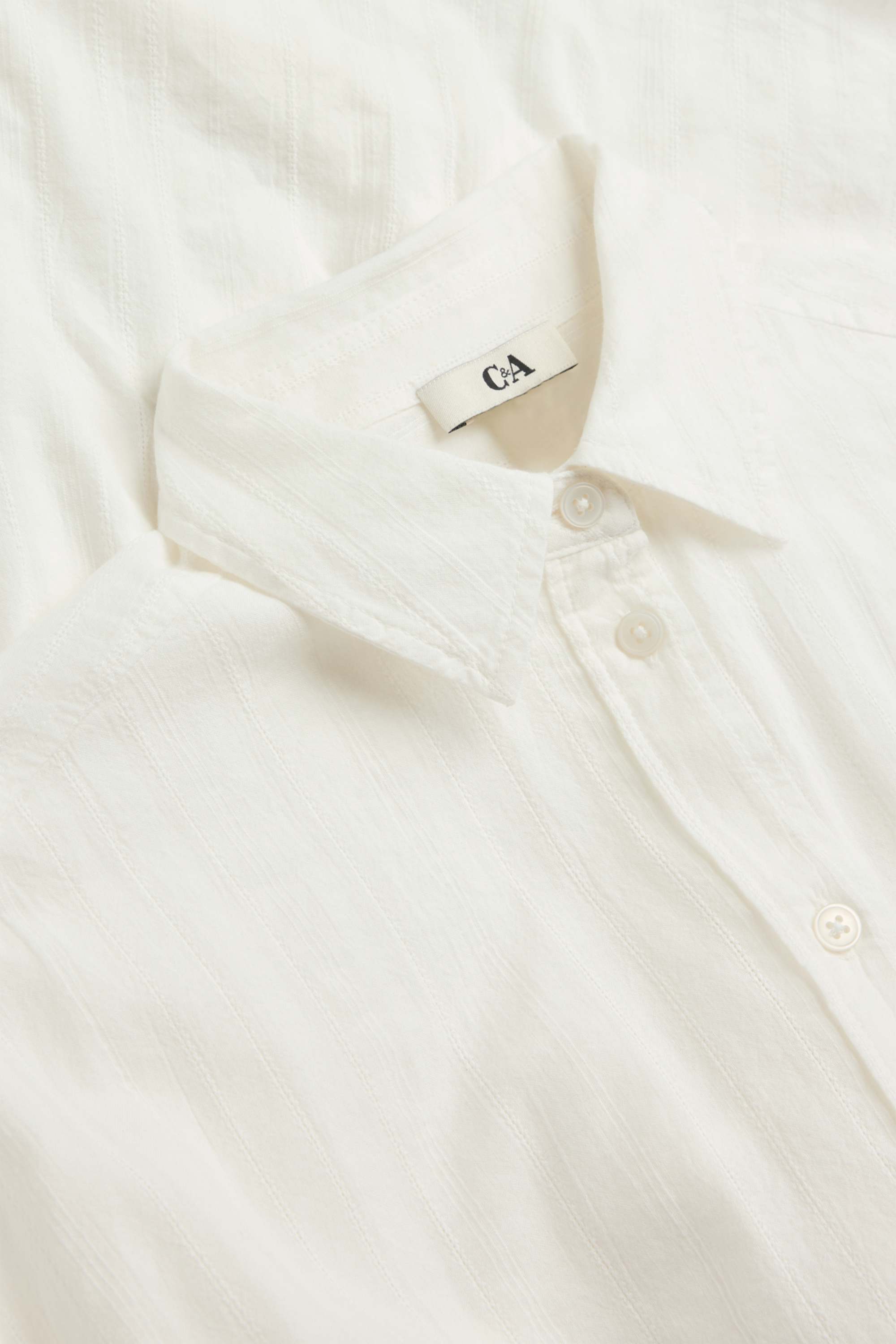 Blouse - textured white