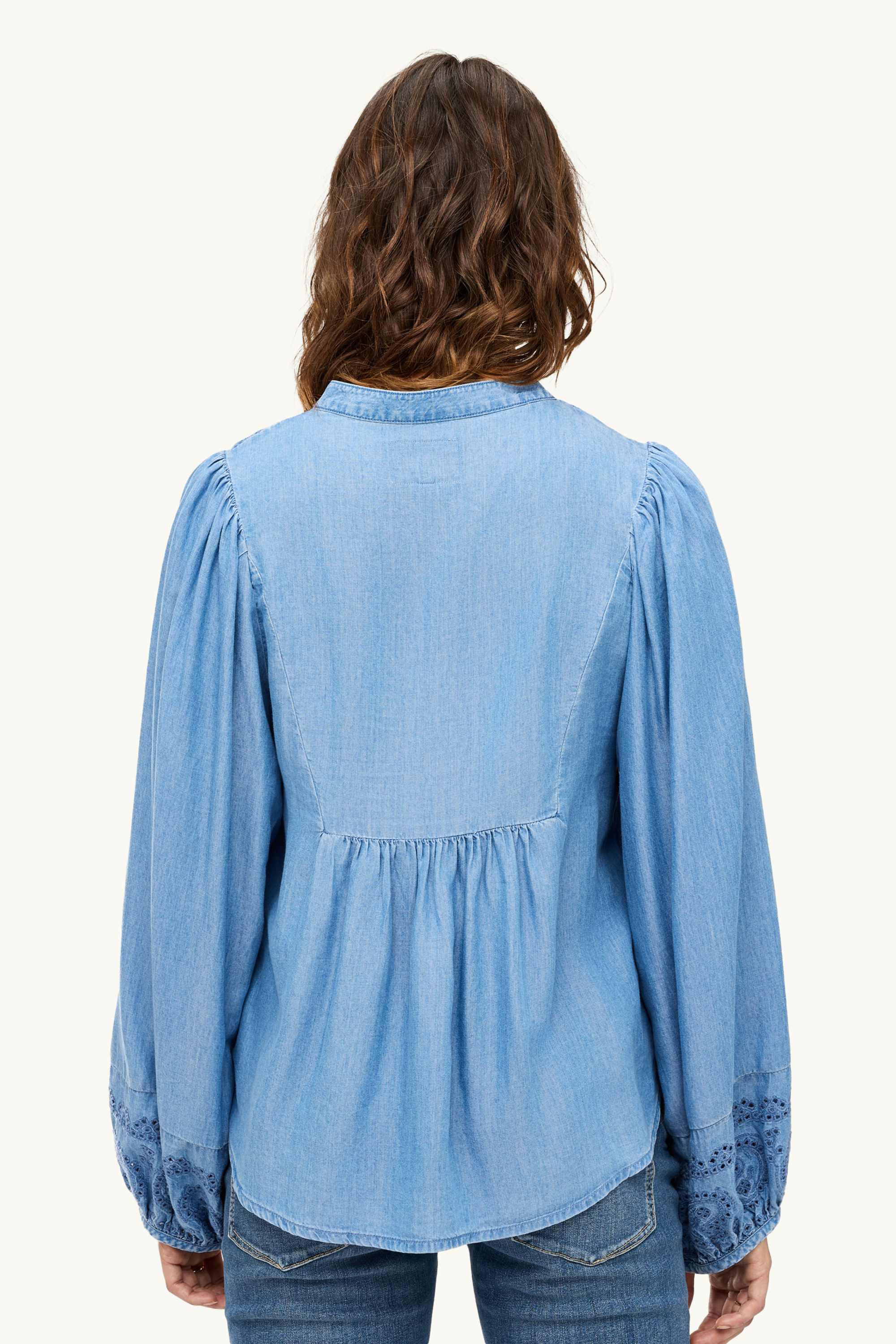 Denim blouse blue denim