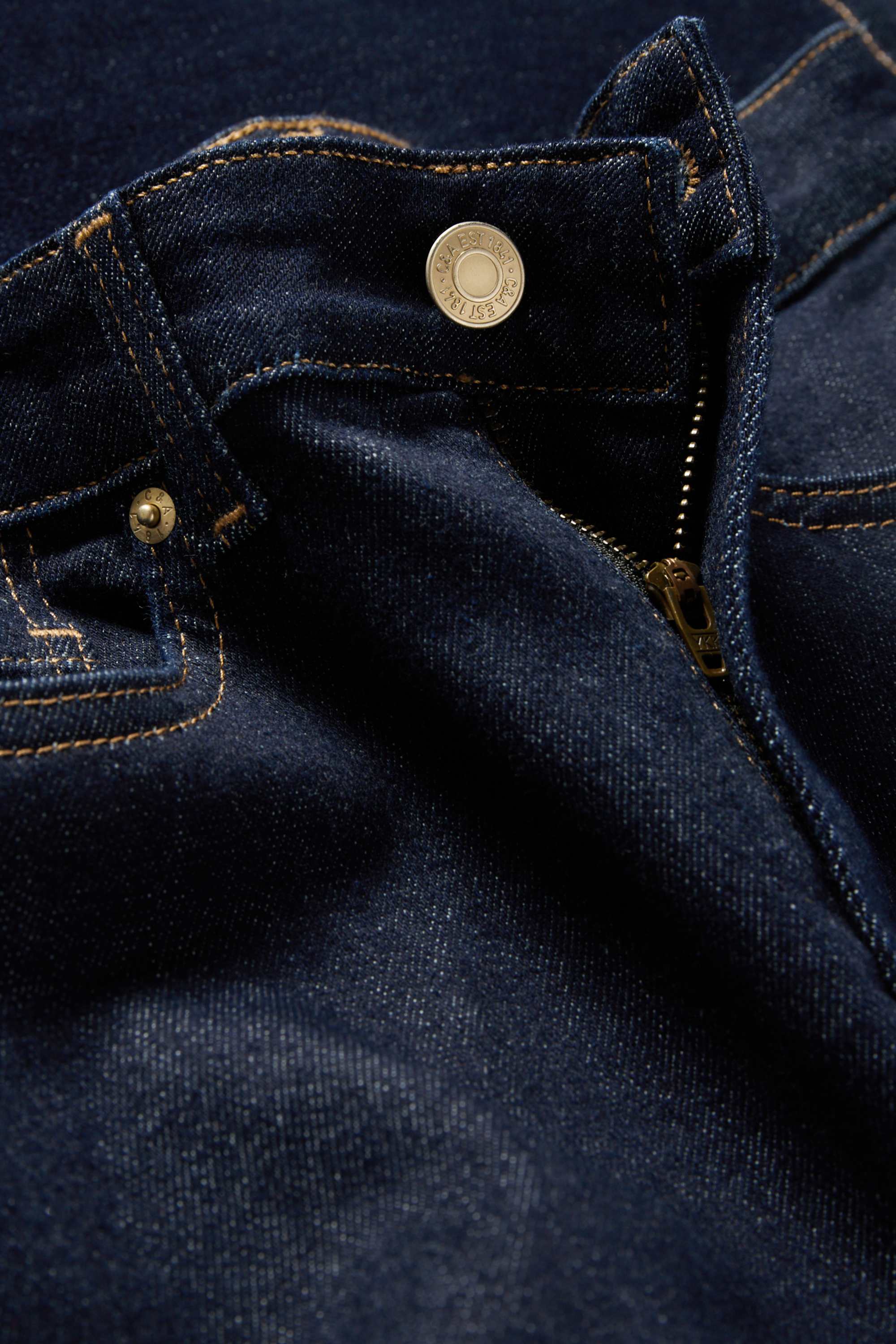 Flared jeans - high waist dark blue