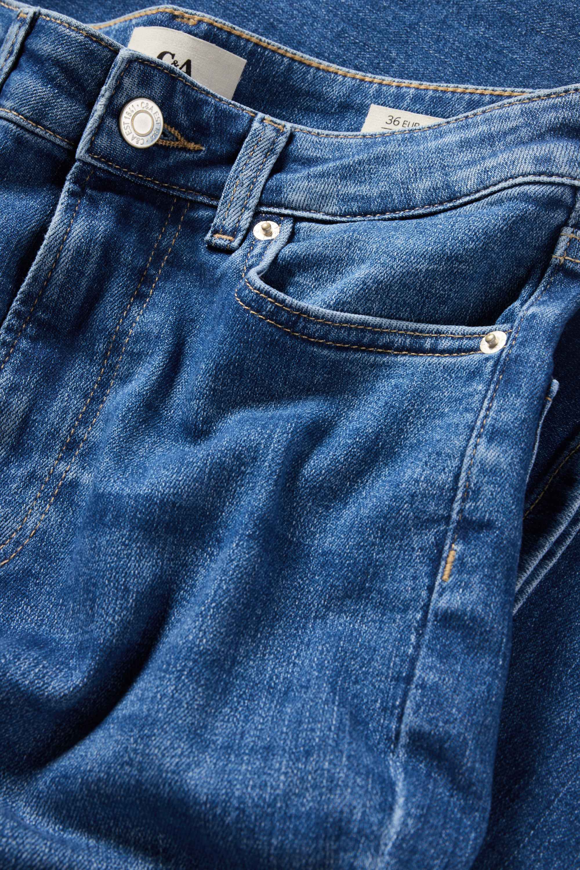Flared jeans - high waist blue