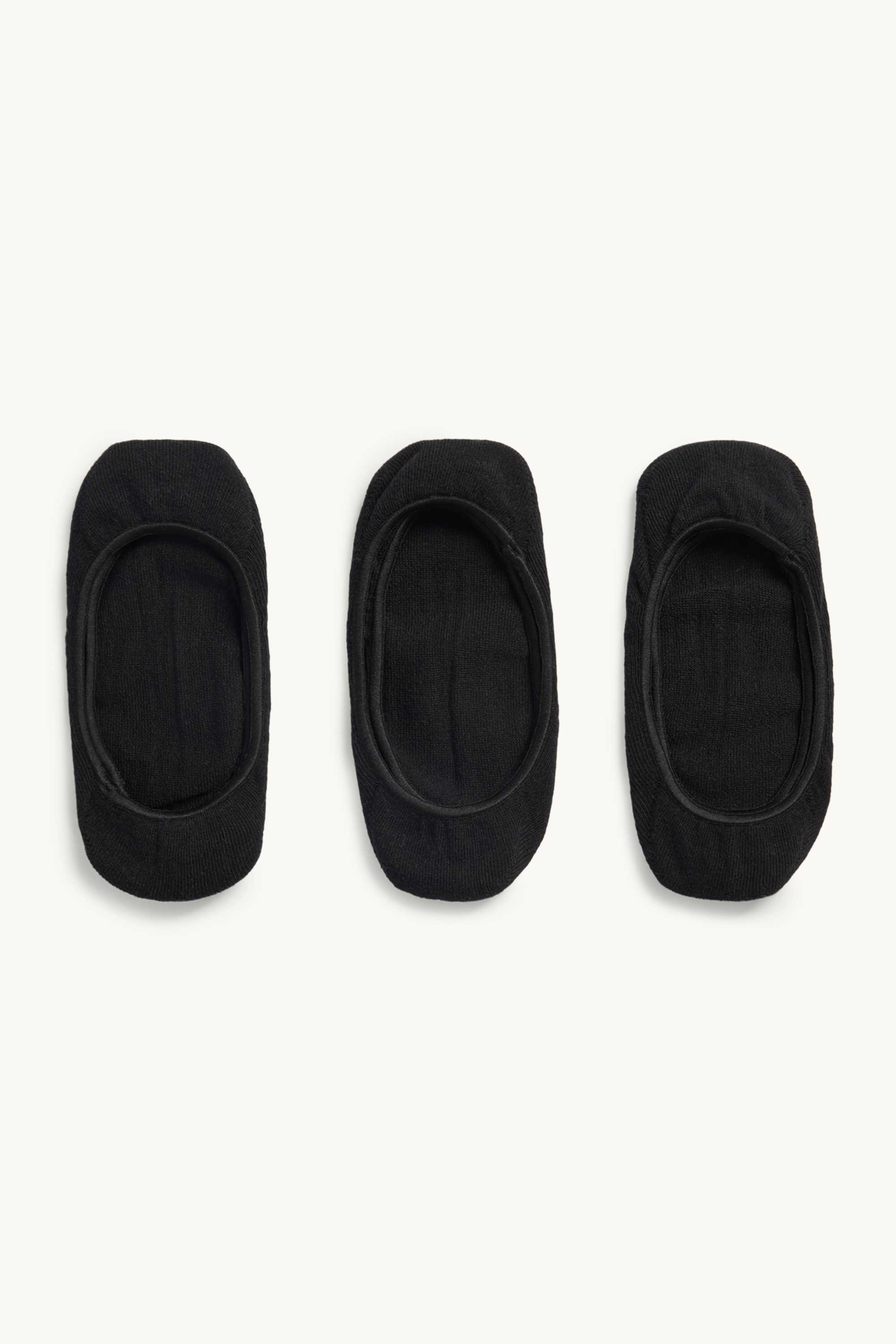 Multipack of 3 - footsies black