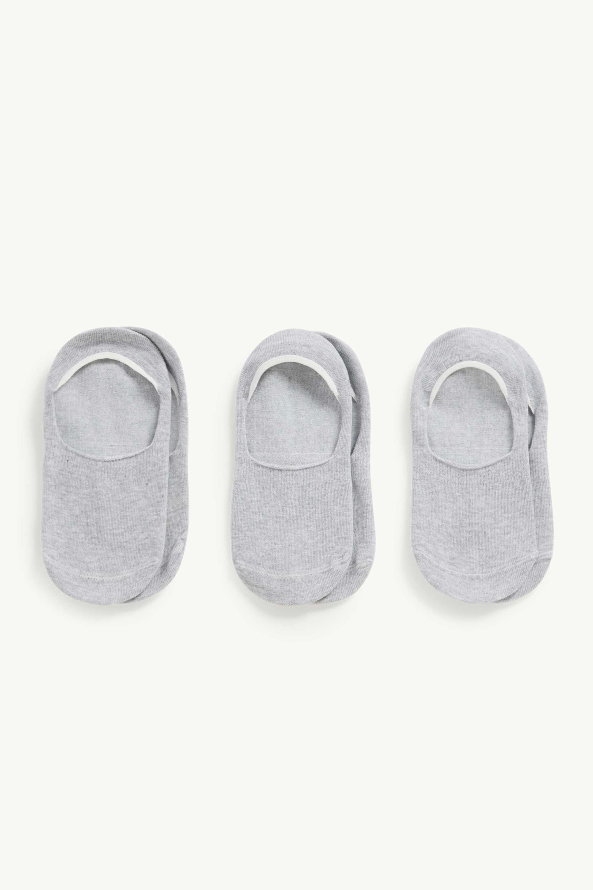 Multipack of 3 - footsies gray