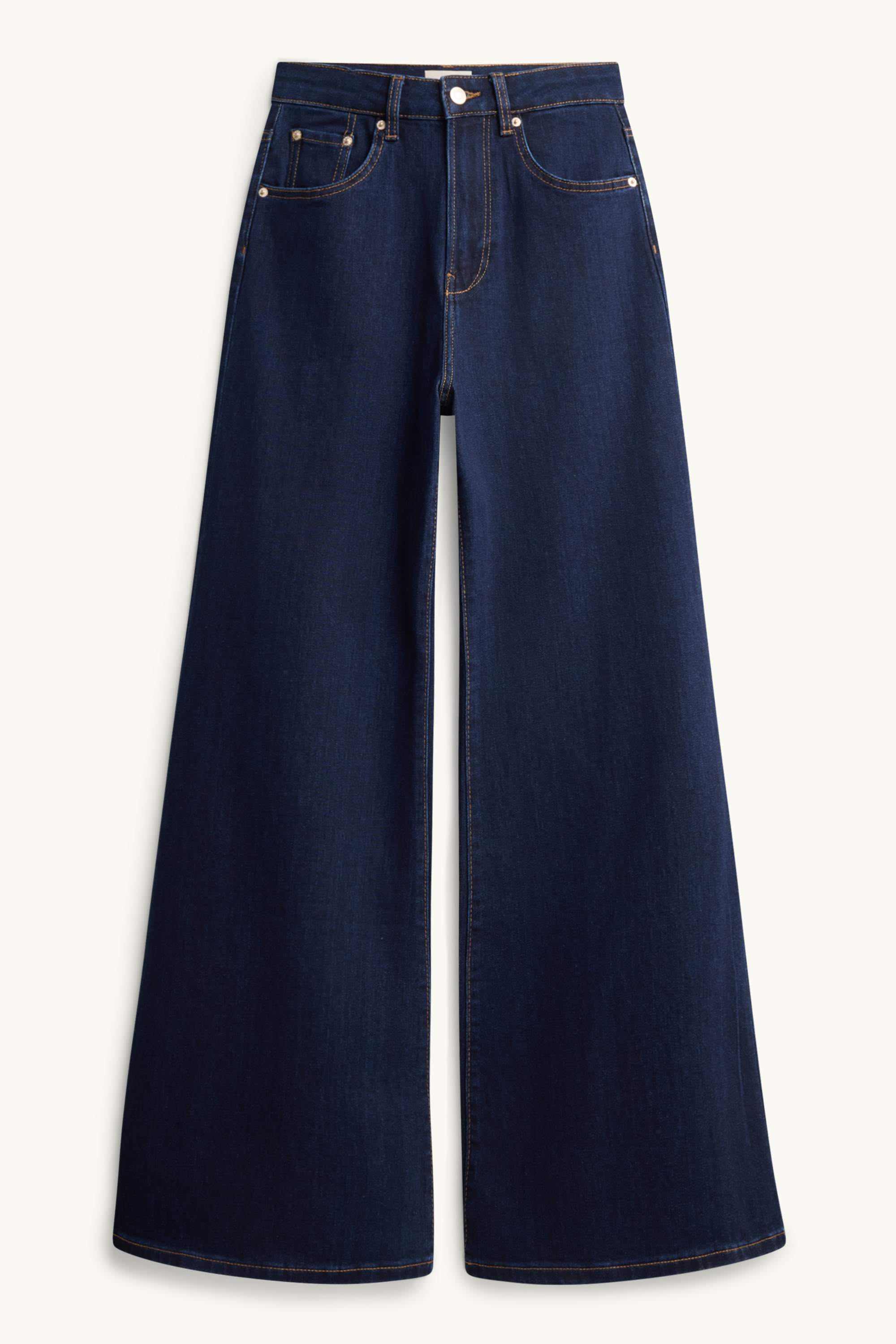 Flared jeans - high waist dark blue