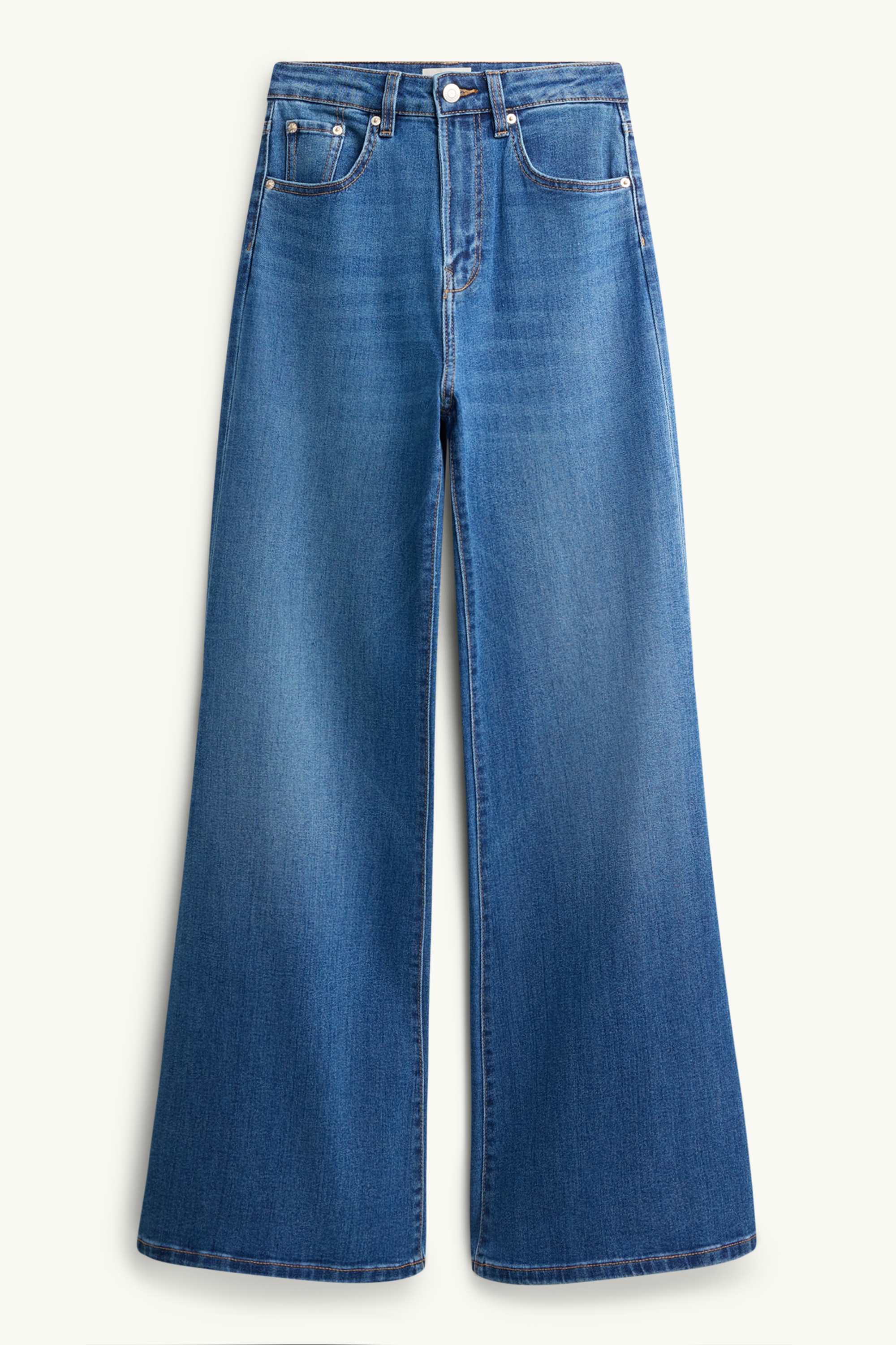 Flared jeans - high waist blue