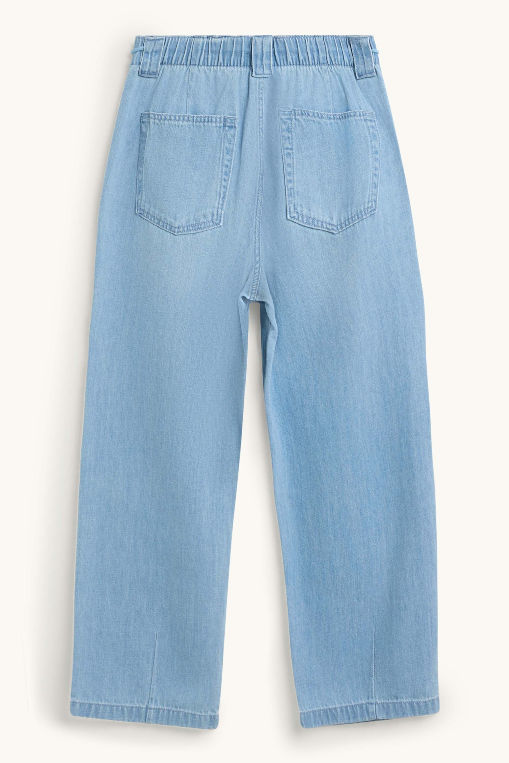 Barrel jeans - mid-rise waist blue denim