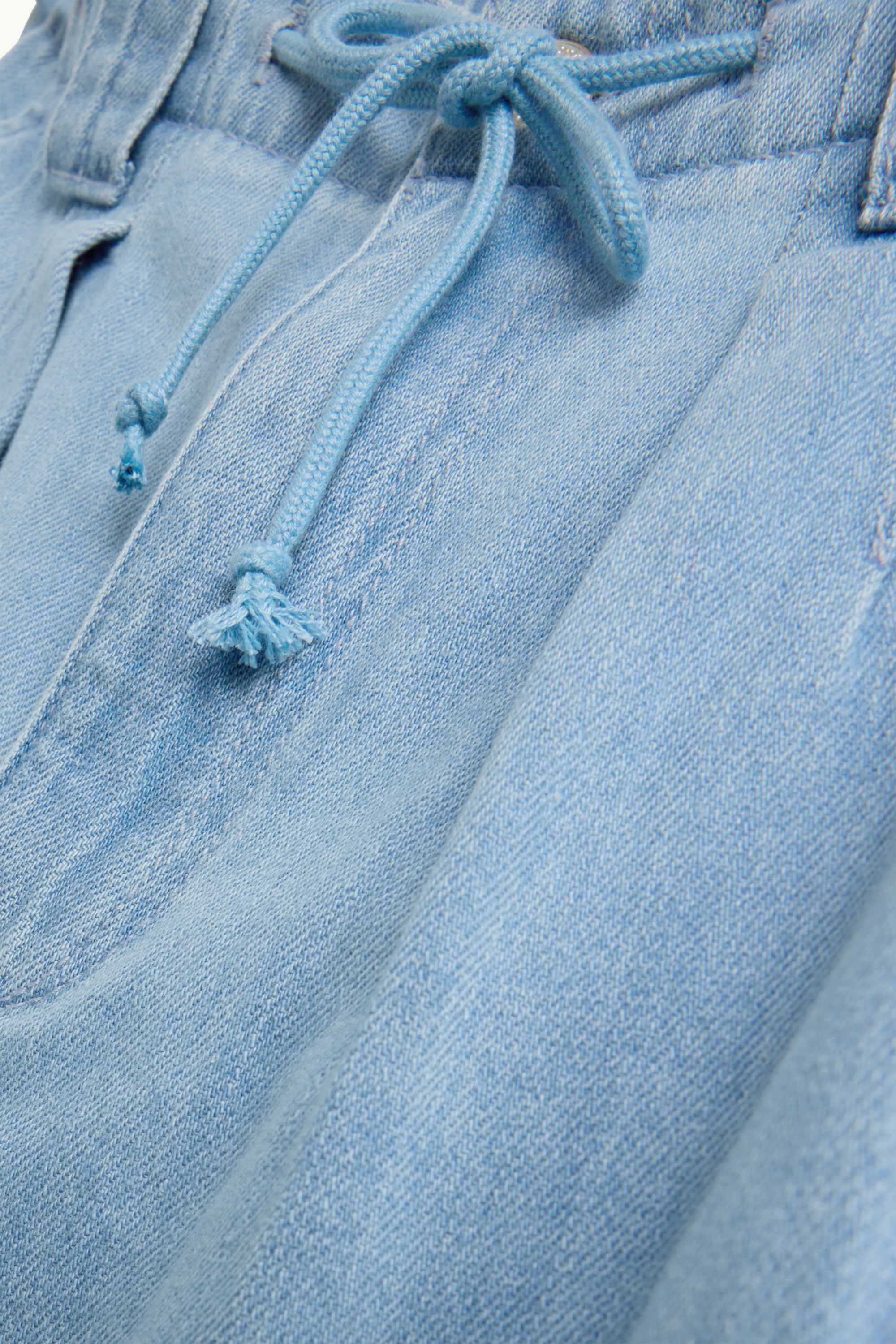 Barrel jeans - mid-rise waist blue denim