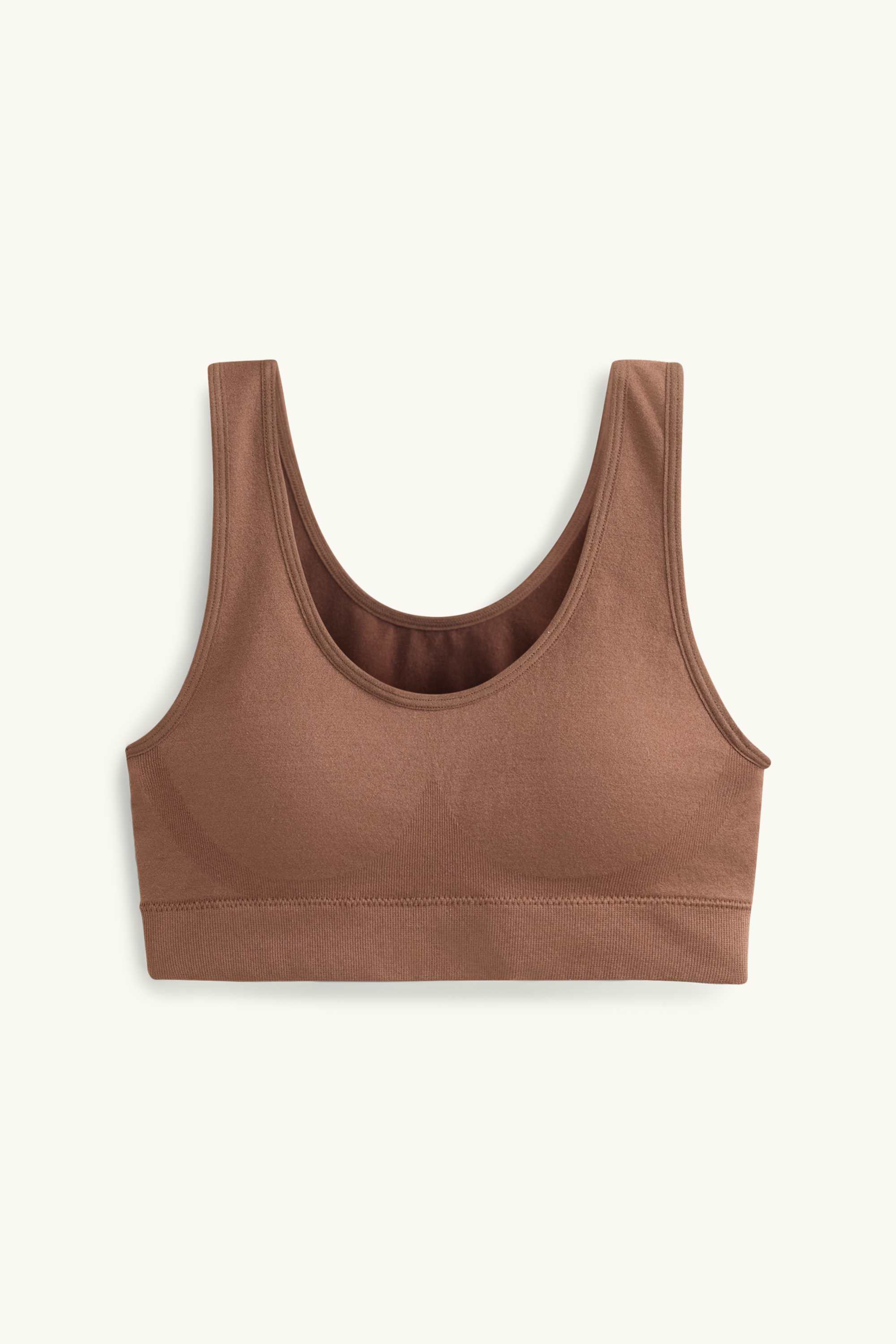 Bralette - padded - seamless brown