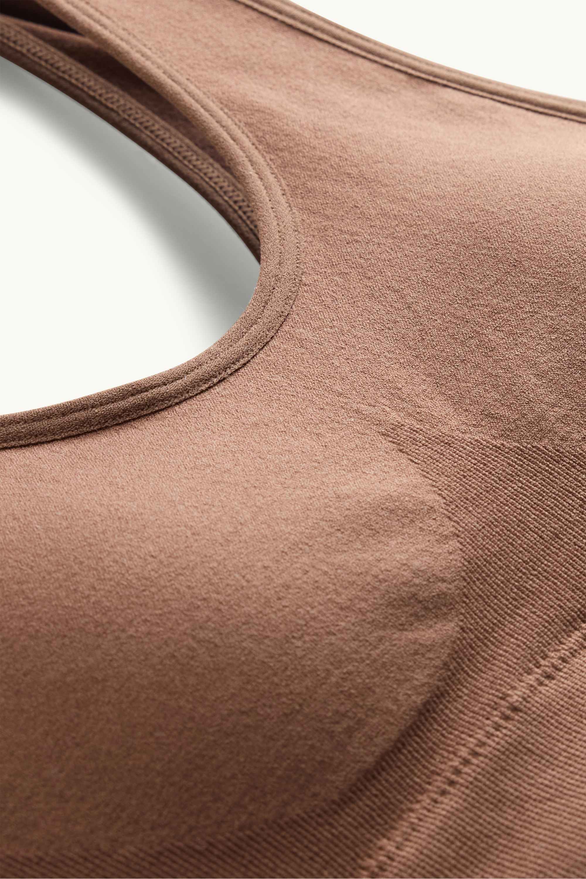 Bralette - padded - seamless brown