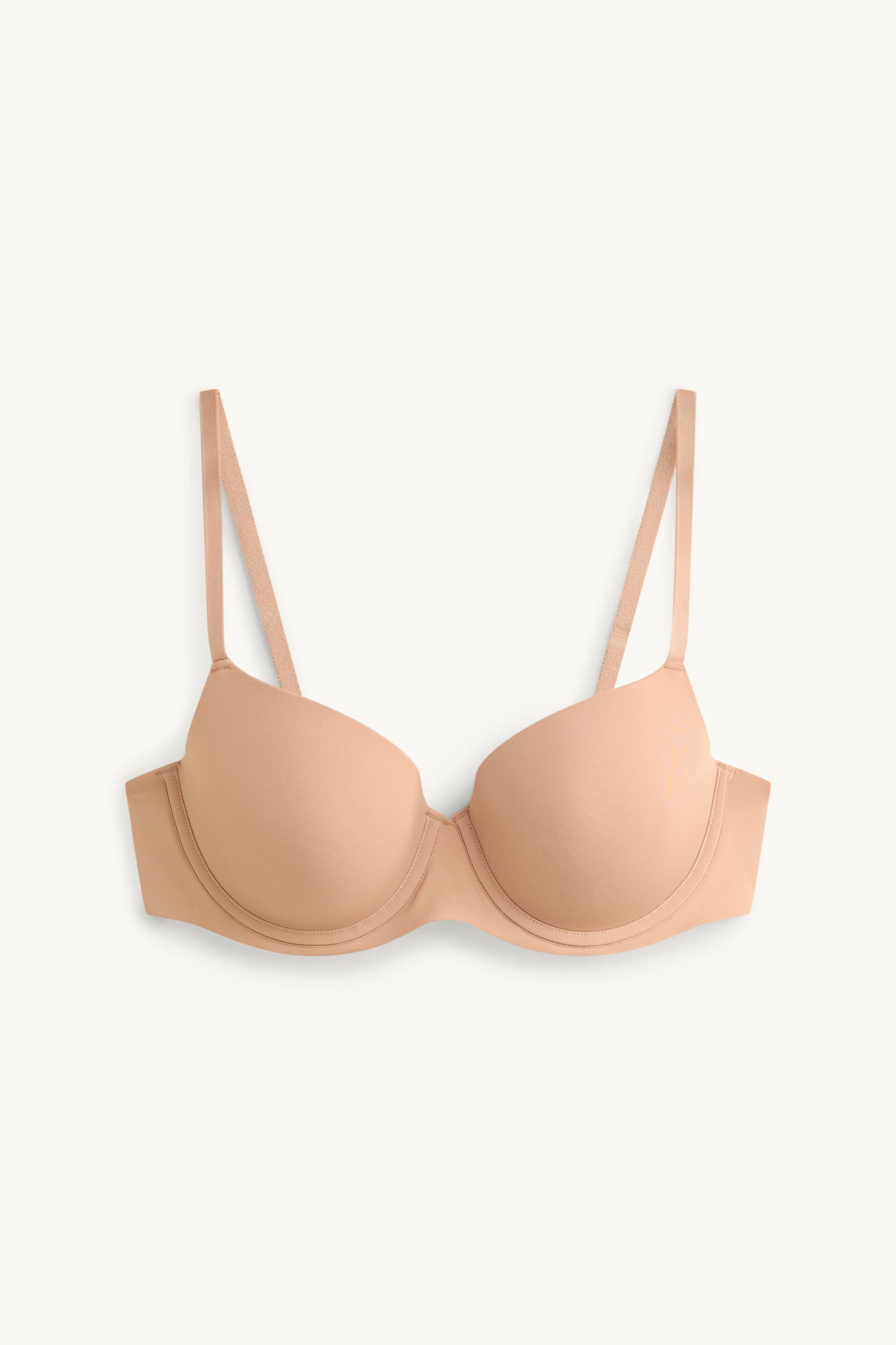 Underwire bra - FULL COVERAGE - padded beige