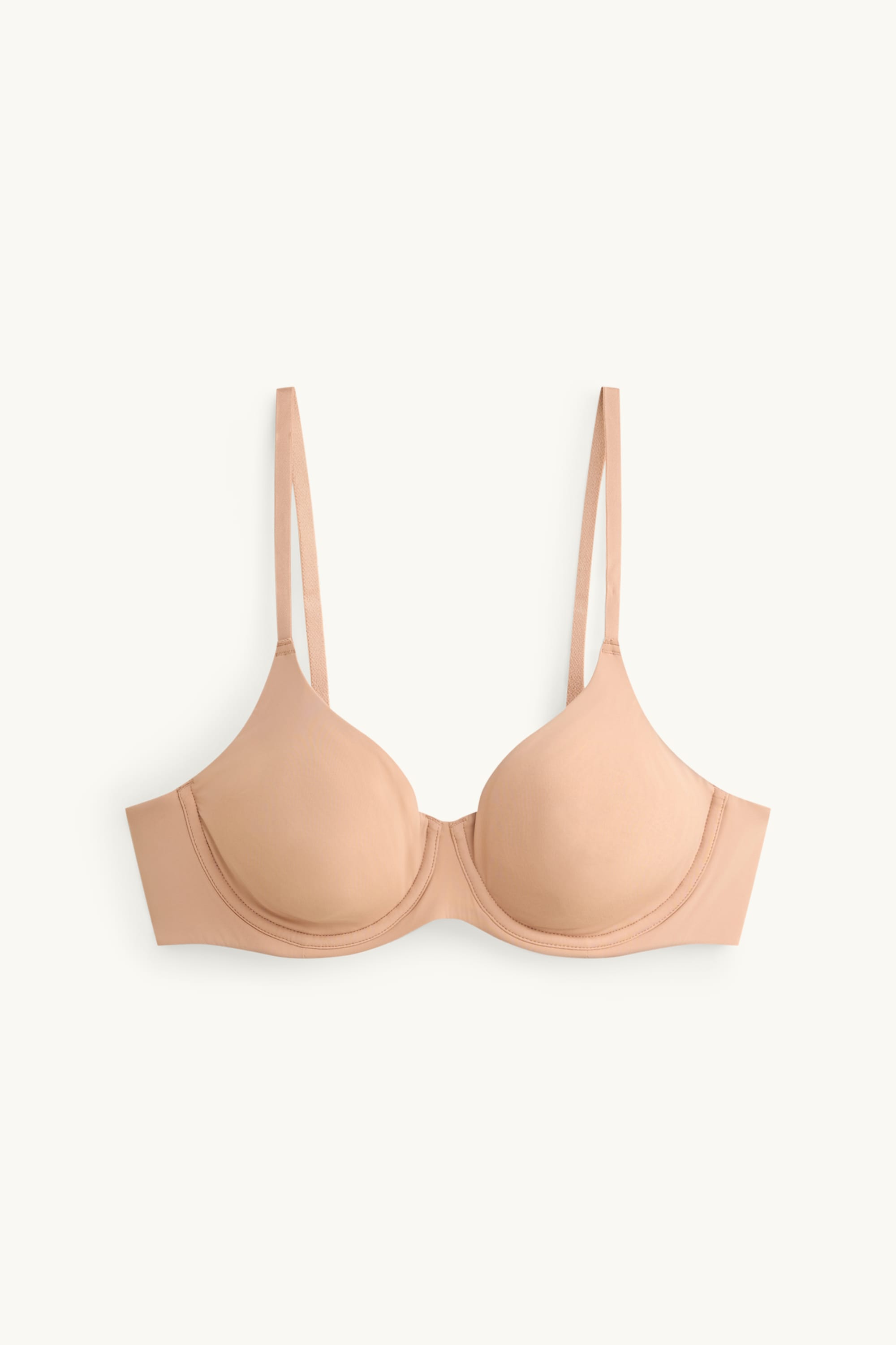 Underwire bra - FULL COVERAGE - non-padded beige