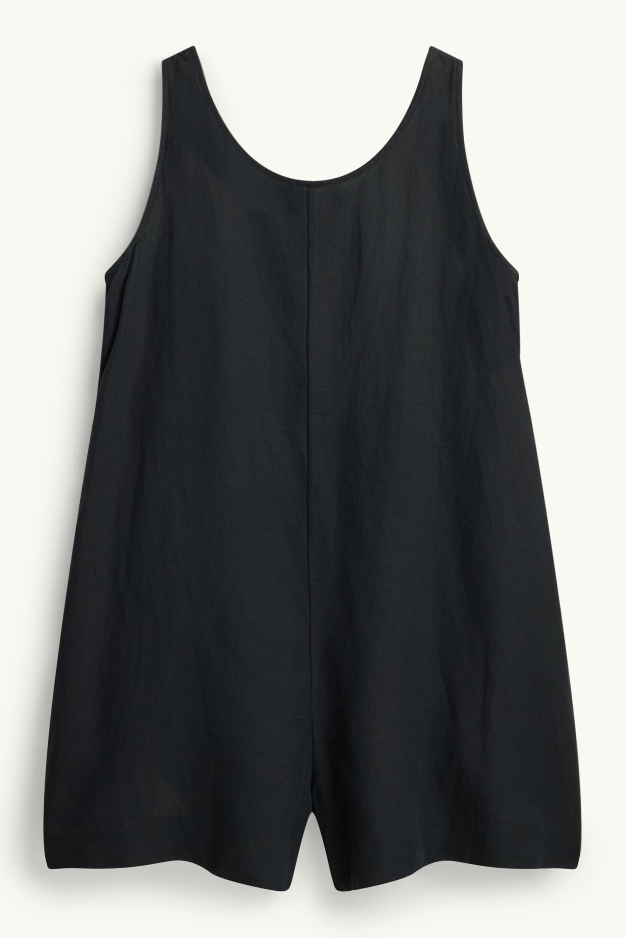 Playsuit - linen blend black