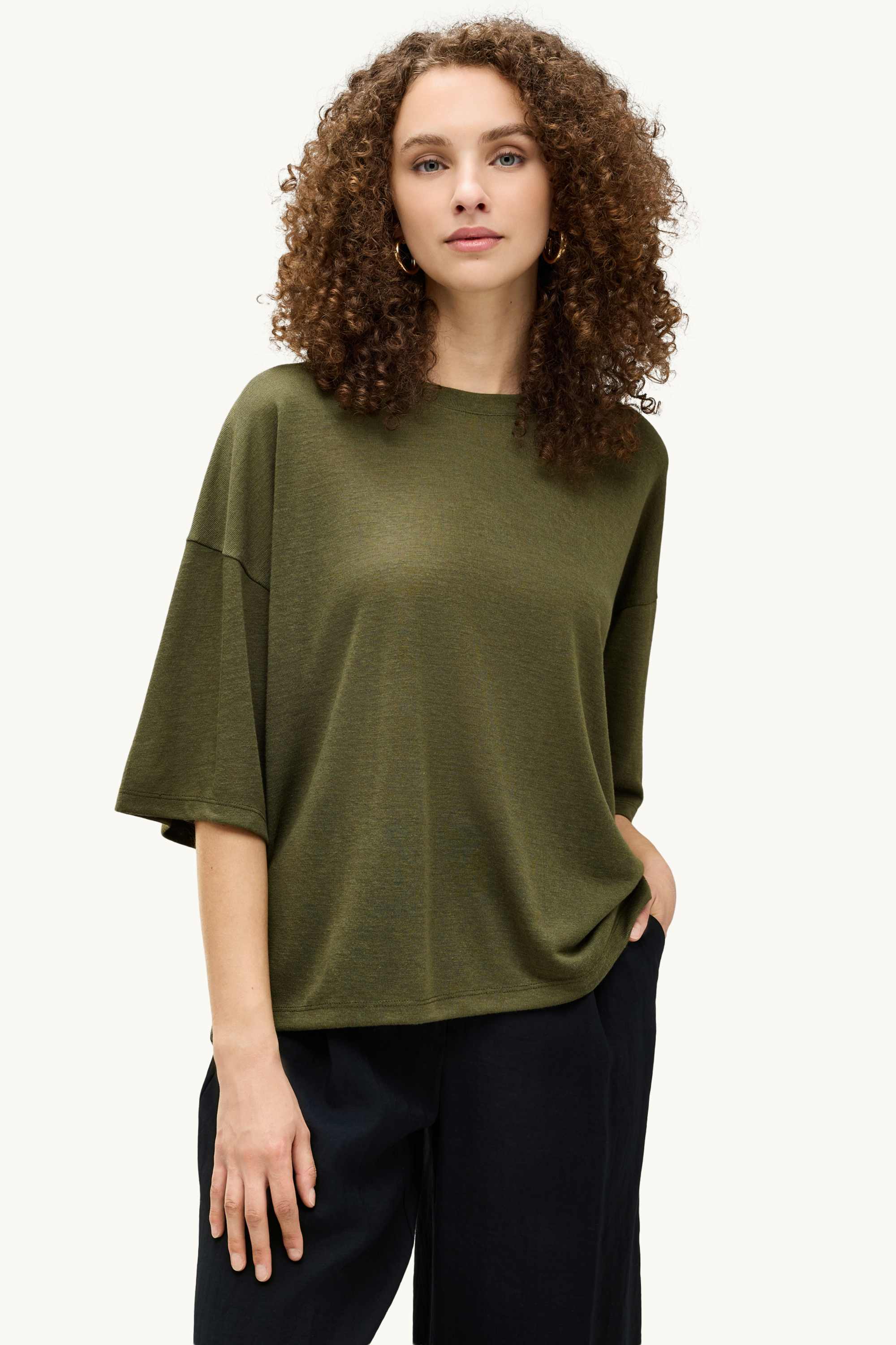 T-shirt - relaxed fit khaki