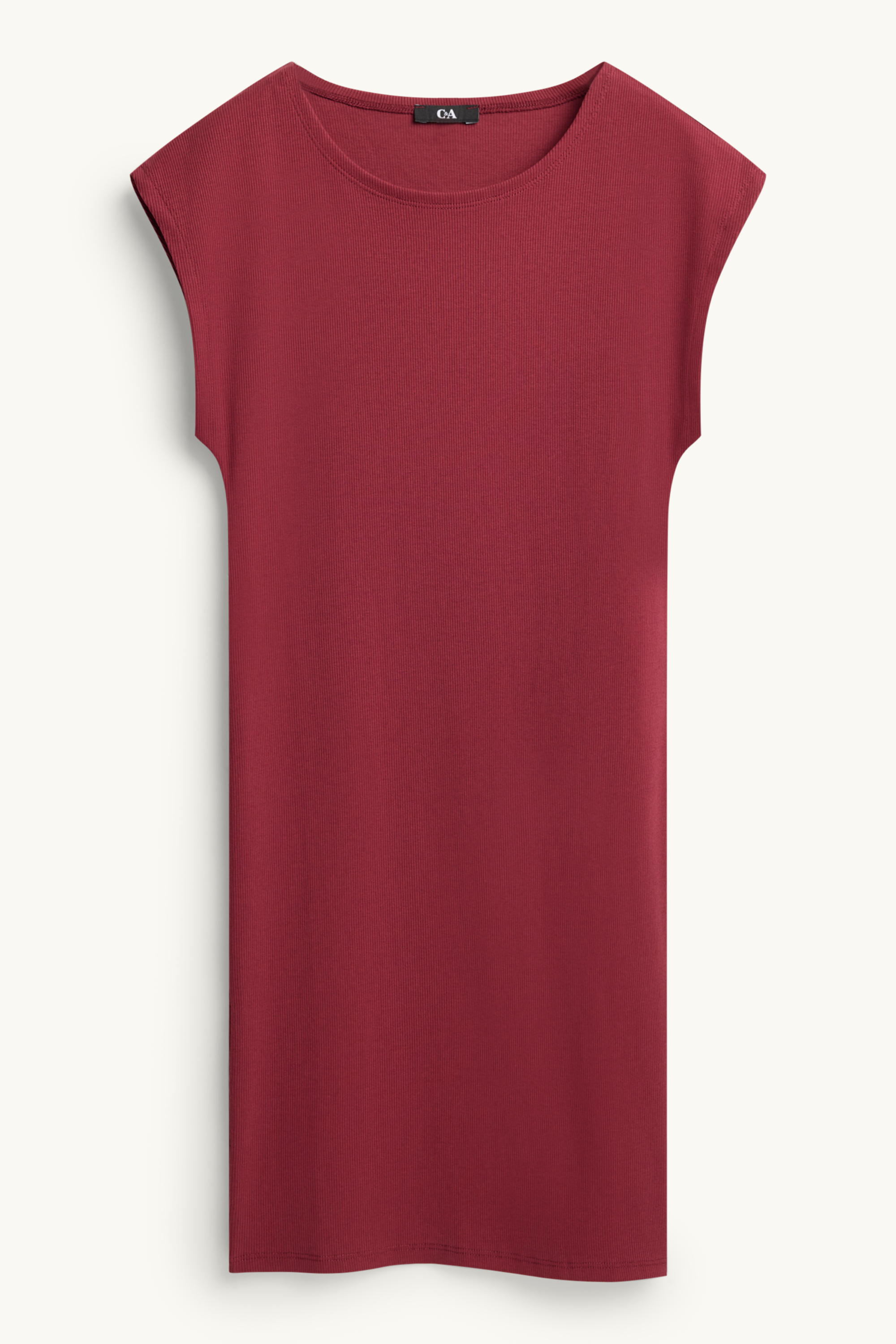 Bodycon dress - skinny rib red