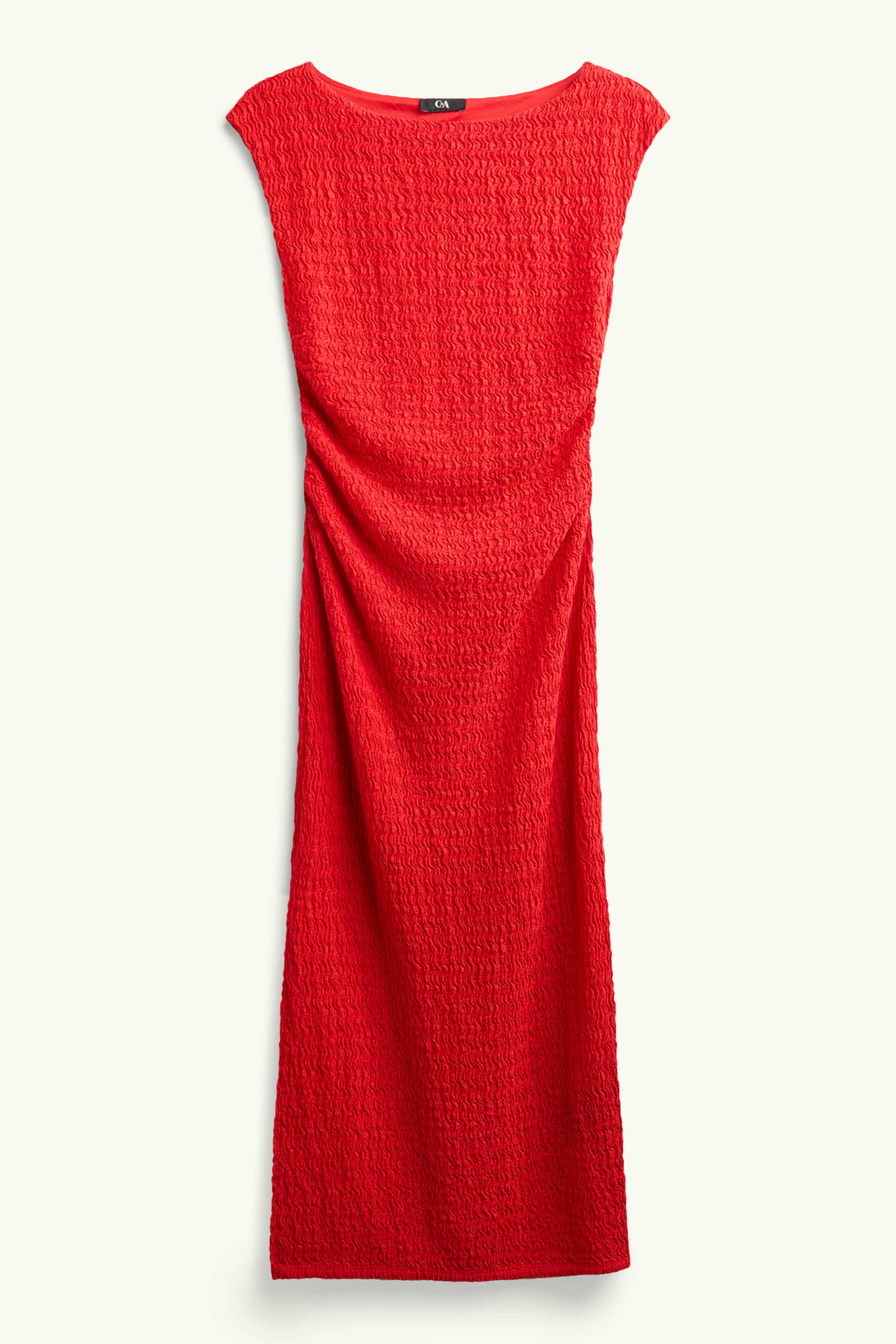 Bodycon dress - textured red