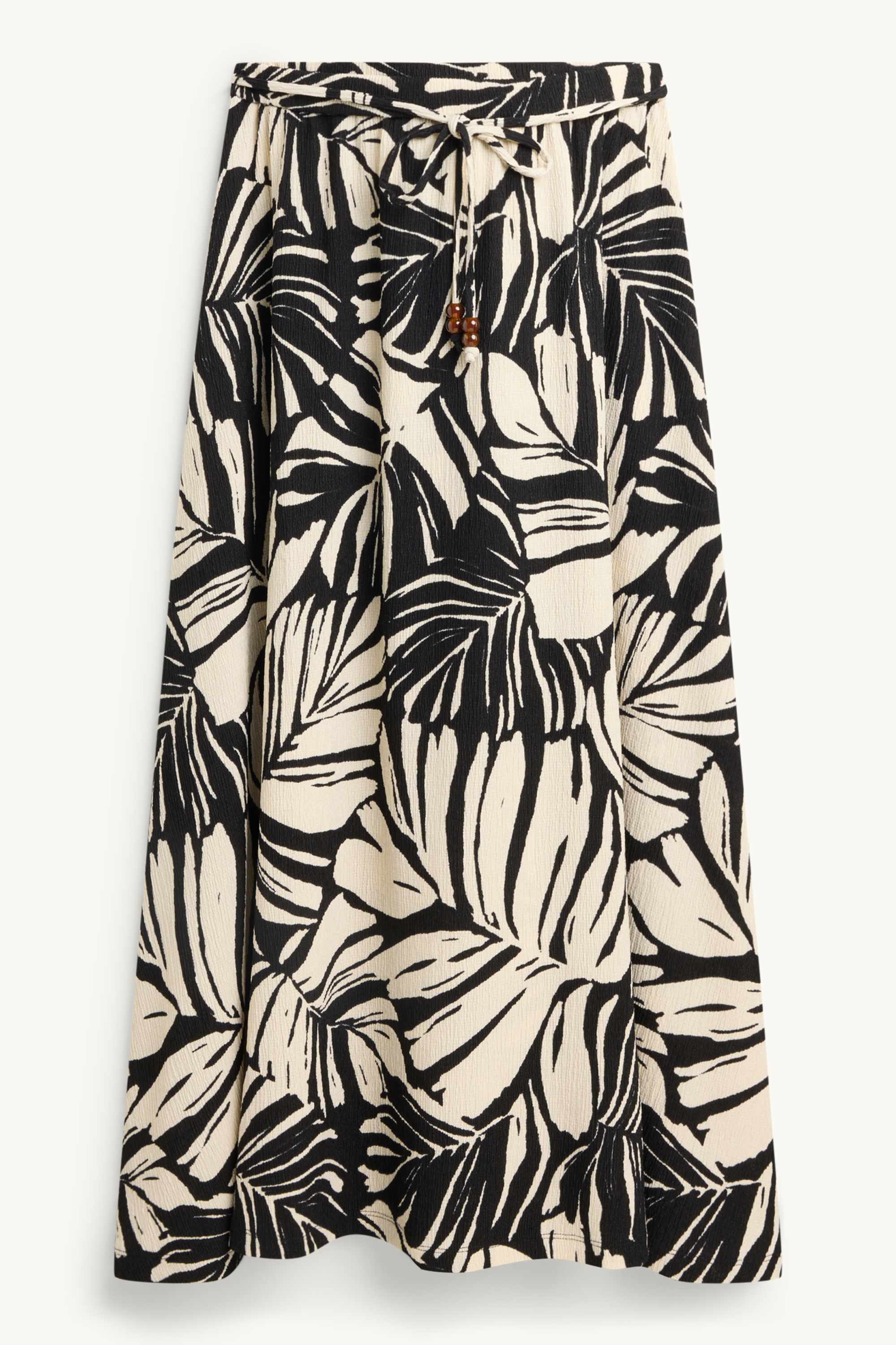 Skirt - patterned white / black